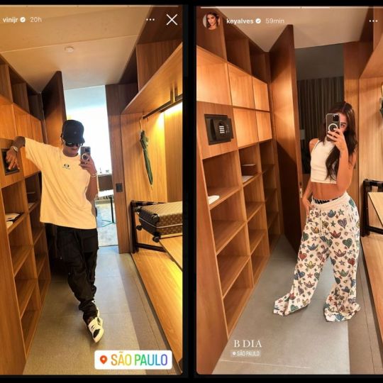 Las 2 historias de Instagram de los dos protagonistas Las 2 historias de Instagram de los dos protagonistas