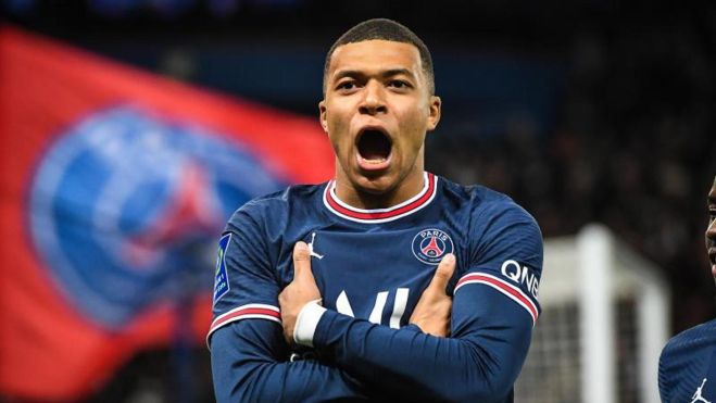 Mbappé con el PSG Mbappé con el PSG