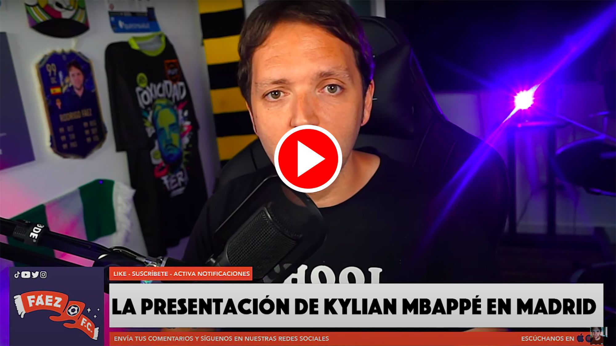 Rodrigo Fáez sube su apuesta  da nuevo porcentaje a la llegada de Mbappé este verano