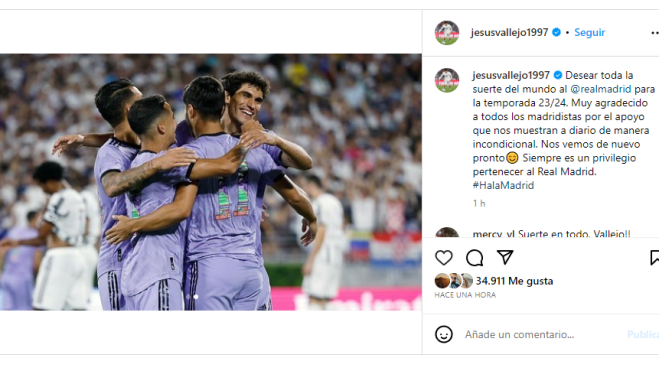 La publicación de despedida de Vallejo La publicación de despedida de Vallejo