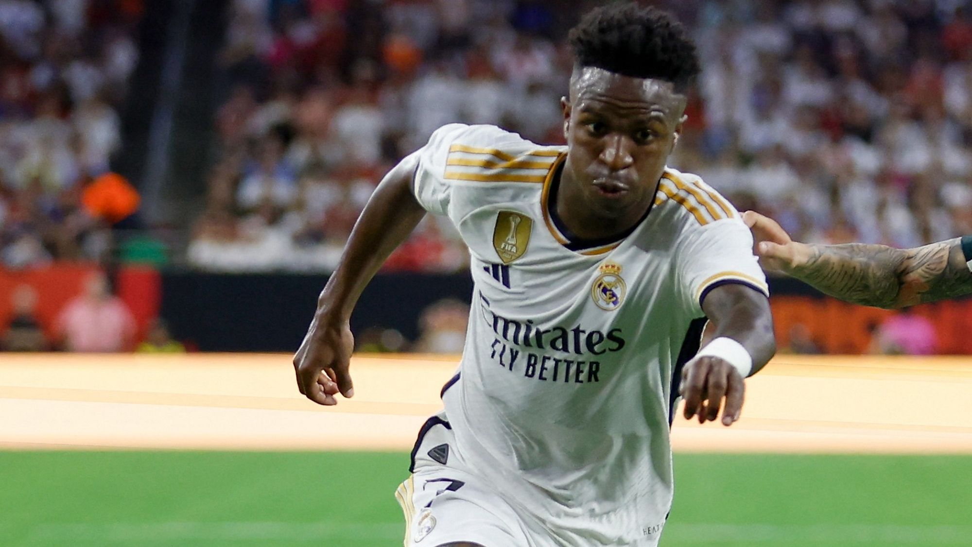 Vinicius lo intentó, pero se la pegó el brasileño fue de menos a más