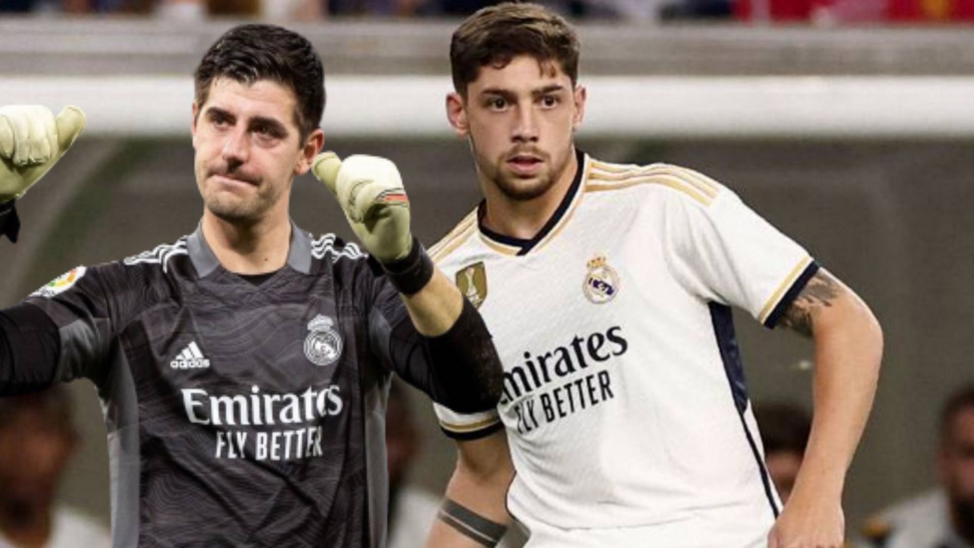 Courtois ‘pica’ a Valverde el belga pone un reto al uruguayo para esta temporada