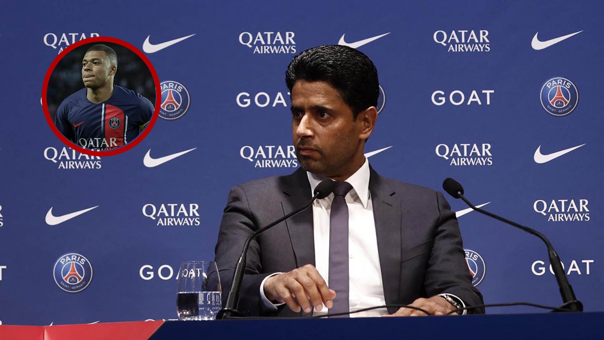 El palo de Al Khelaïfi a Mbappé en la presentación de Dembélé“Esa es la actitud ...”  El palo de Al Khelaïfi a Mbappé en la presentación de Dembélé“Esa es la actitud ...”