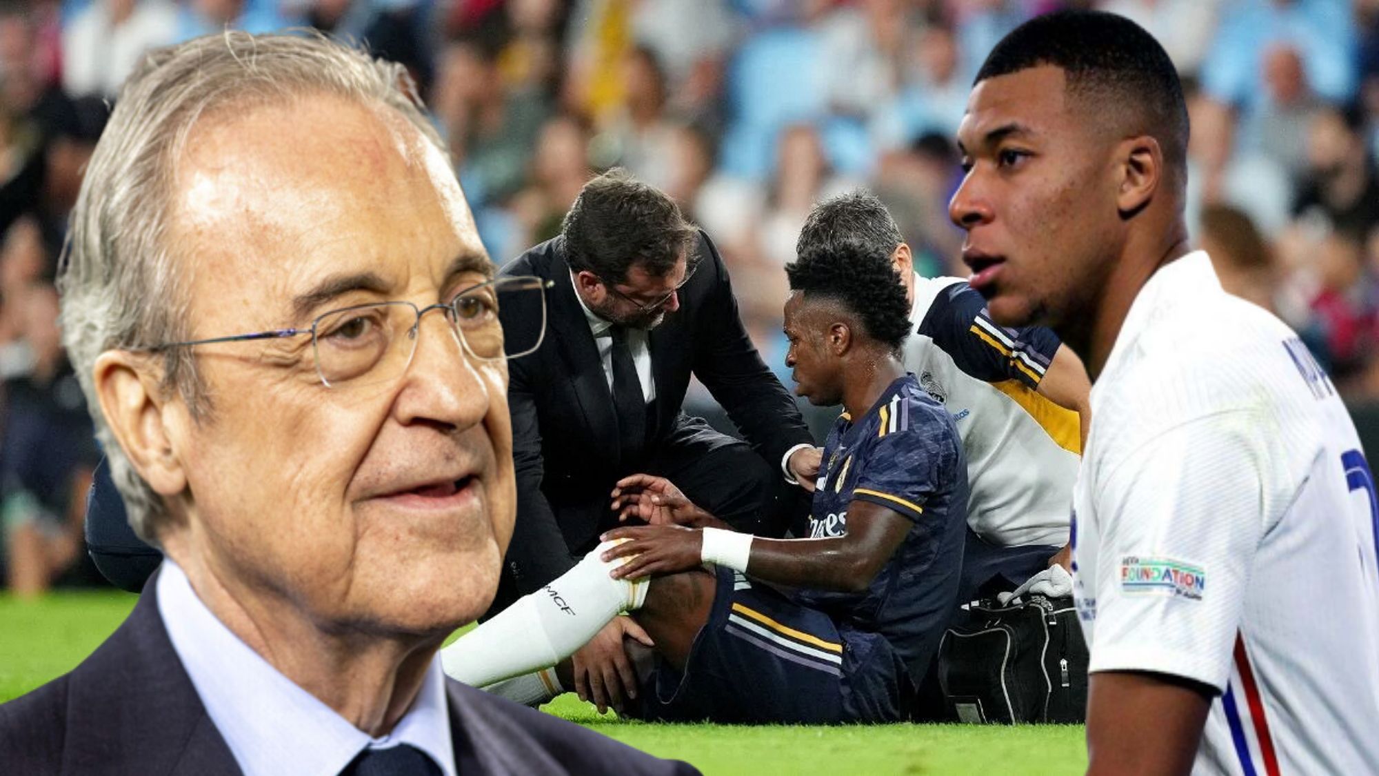Florentino lo tiene todo preparado movimiento de última hora por Mbappé ante la baja de Vini