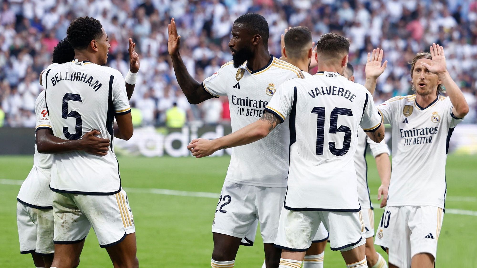 El Real Madrid golea al Osasuna, Bellingham y Vinicius brillan y nos vamos líderes en solitario al parón FIFA