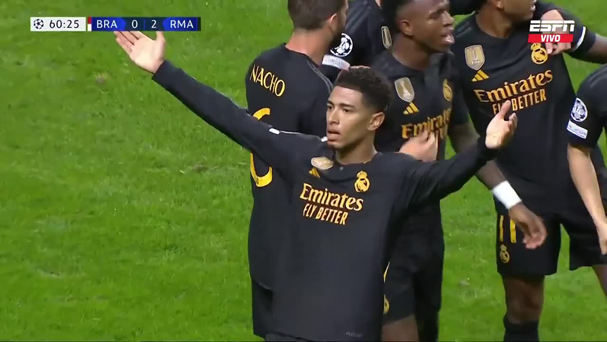 El gol de Bellingham al SC Braga supuso algo más que 3 puntosFlorentino lo celebró con efusividad