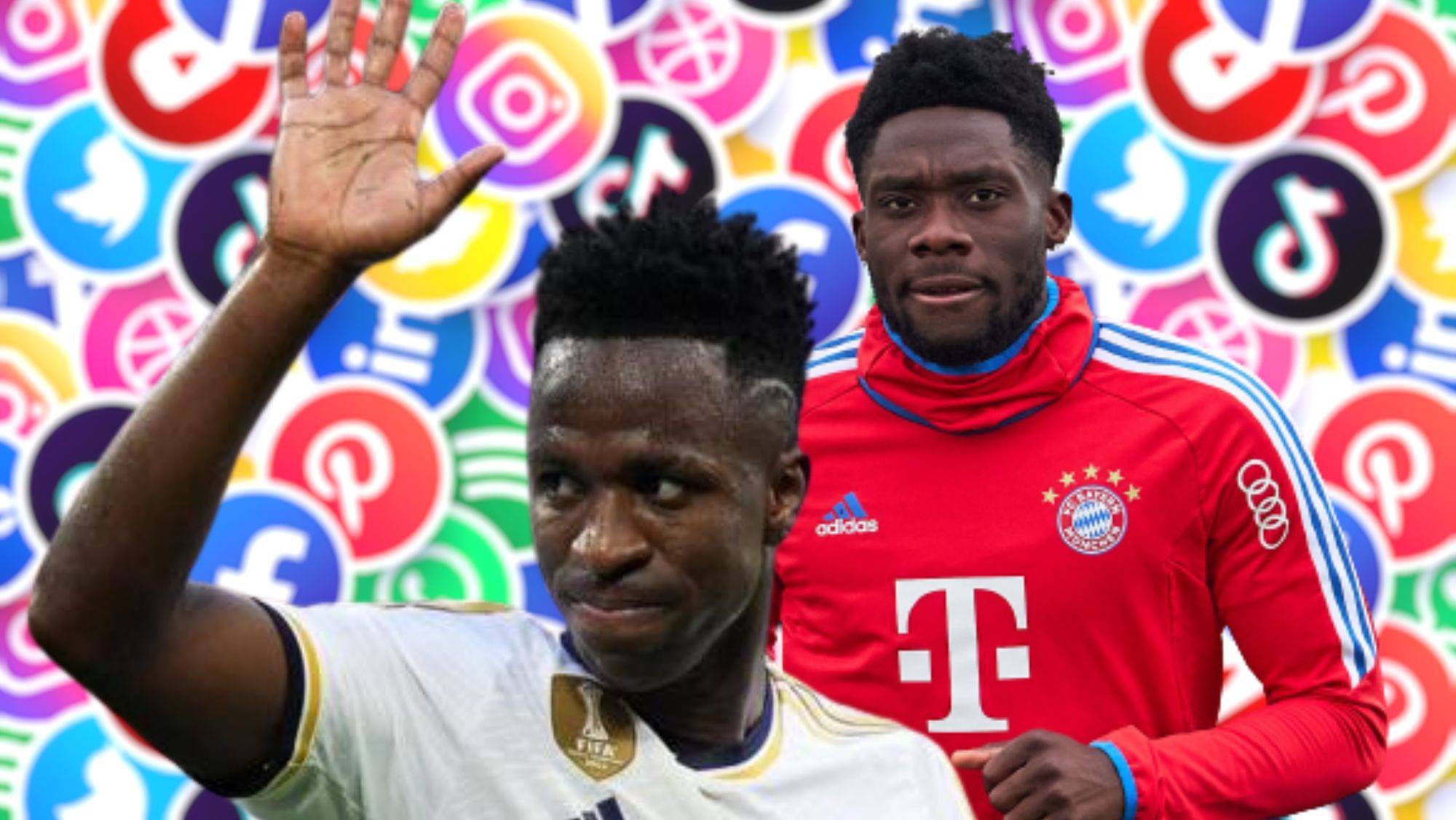 El mensaje de Vini a Alphonso Davies que ha incendiado las redes el brasileño le espera en Madrid