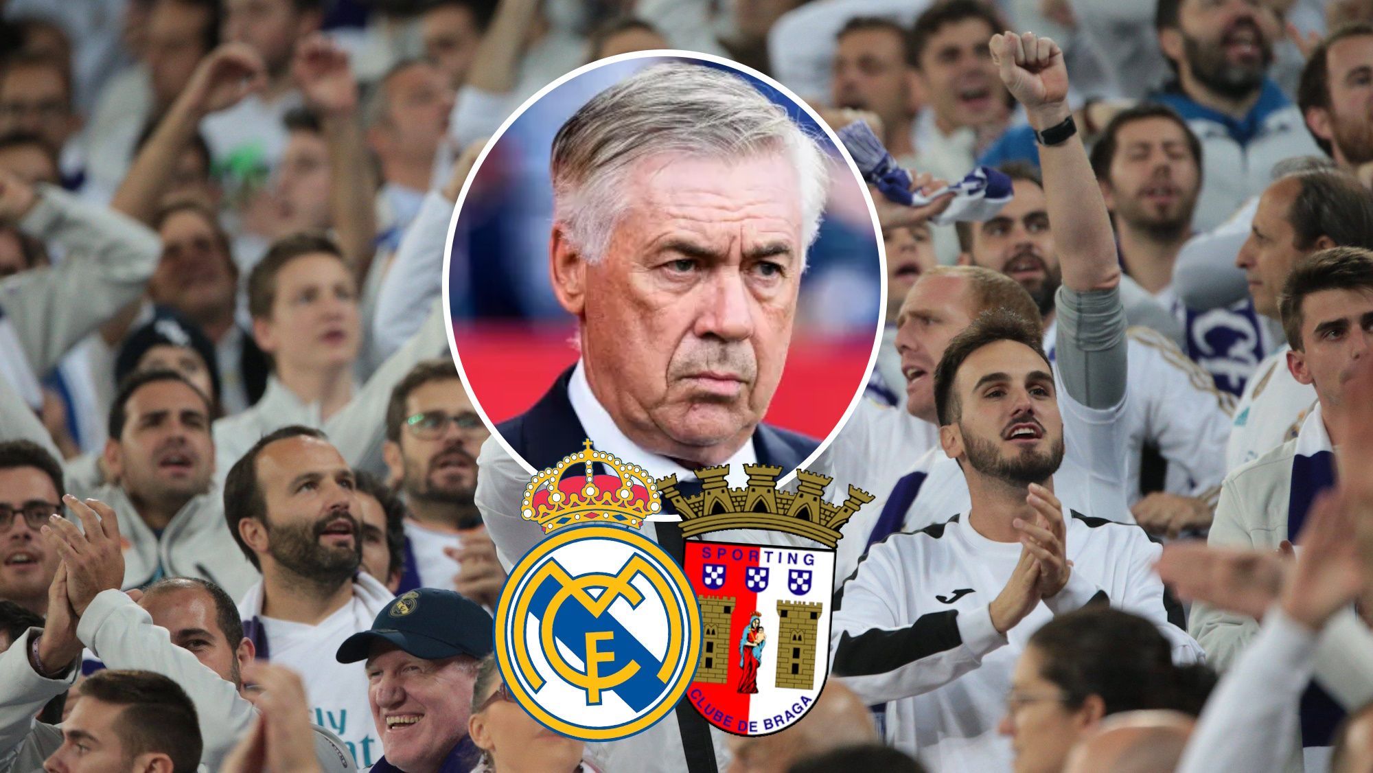 La afición señala a Ancelotti, su gesto ante el Braga no ha pasado inadvertido La afición señala a Ancelotti, su gesto ante el Braga no ha pasado inadvertido