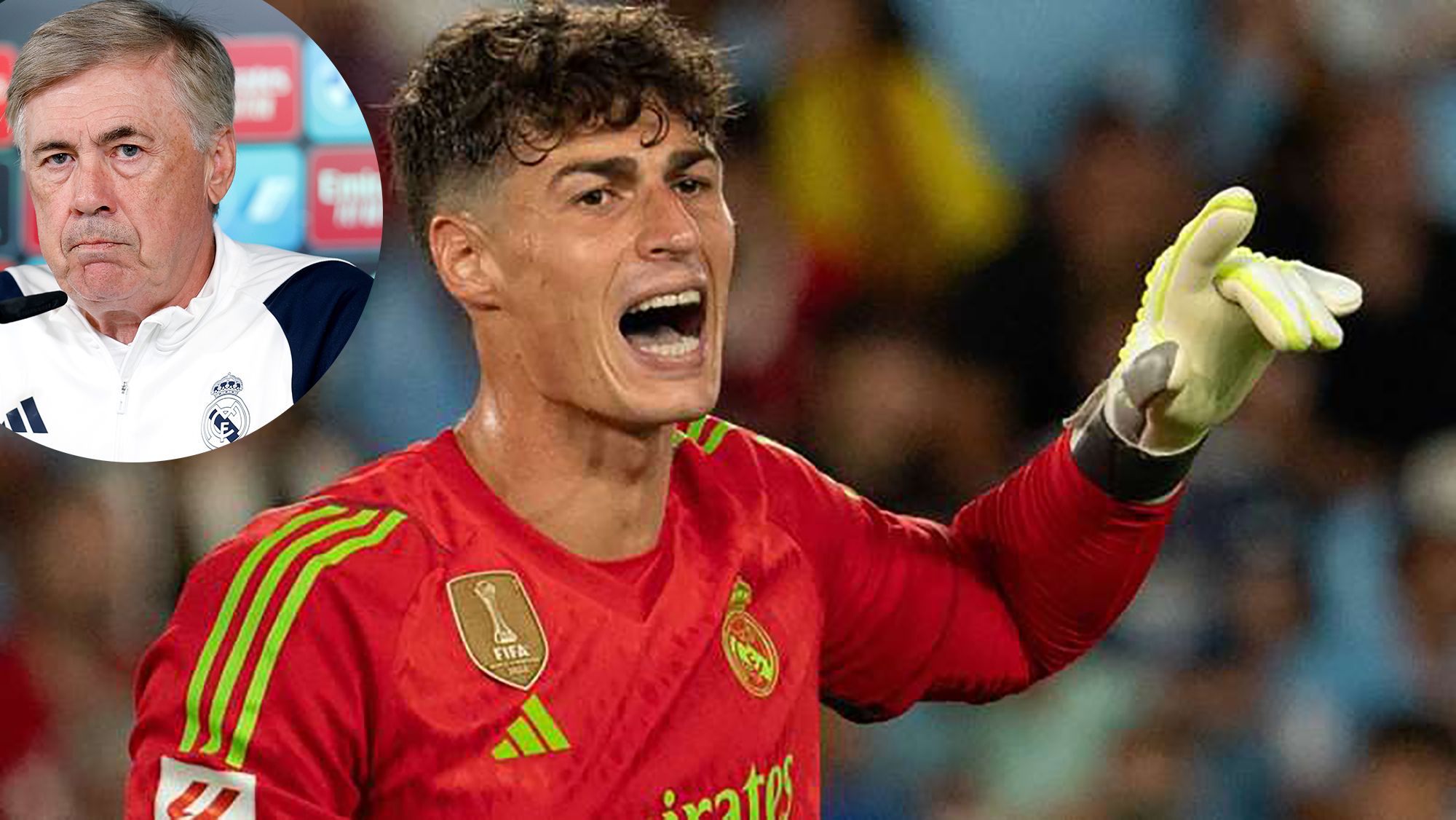 Kepa presiona y mete en un lío a Ancelottiel italiano, ante una complicada situación 