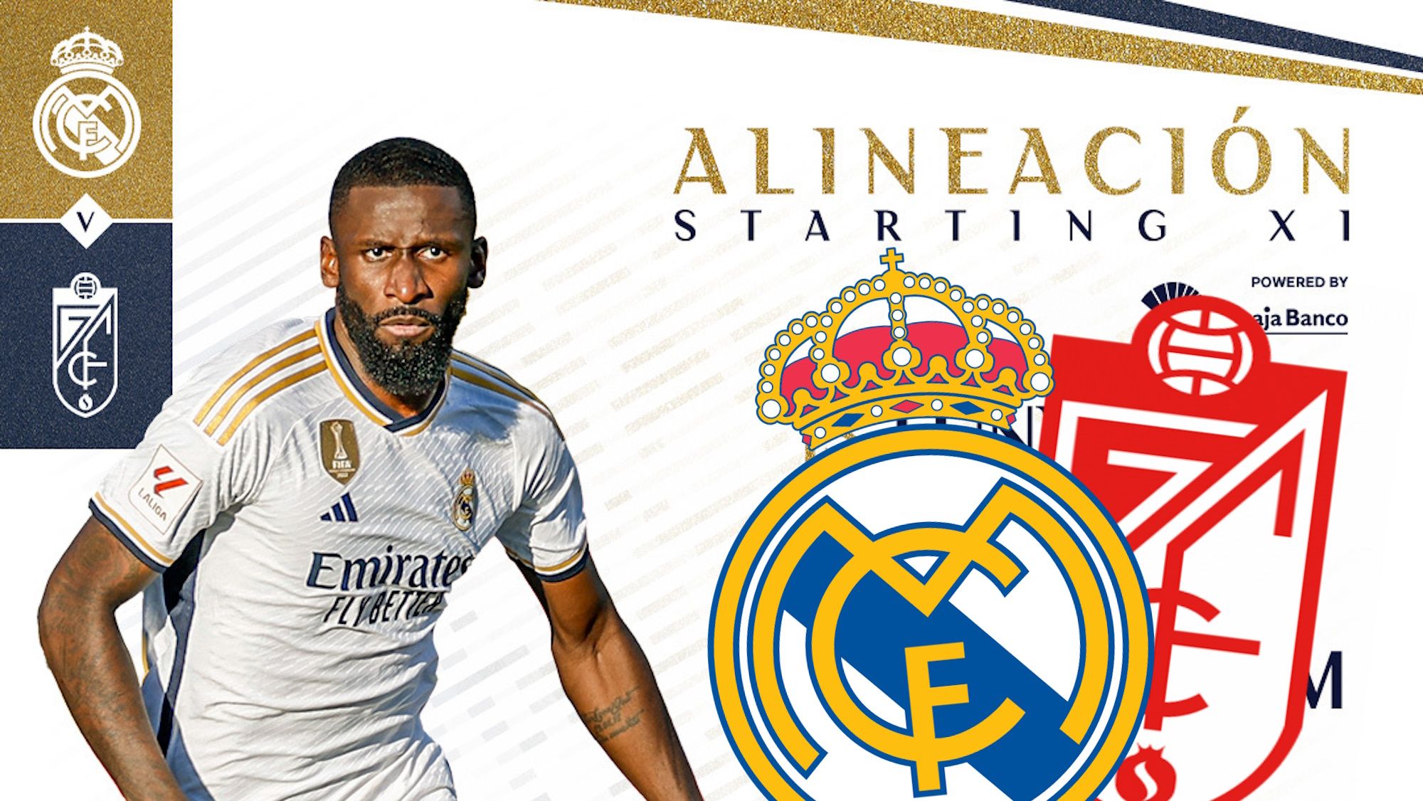 Oficial este es el once inicial con el que el Real Madrid sale hoy ante el Granada