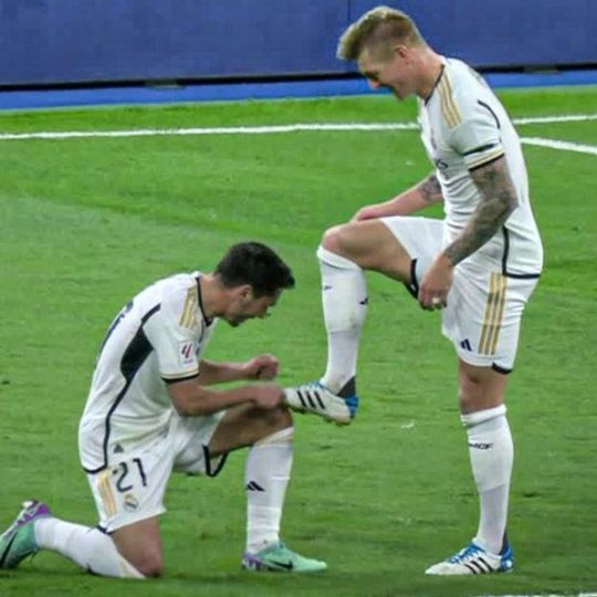 Brahim y Toni Kroos Brahim y Toni Kroos