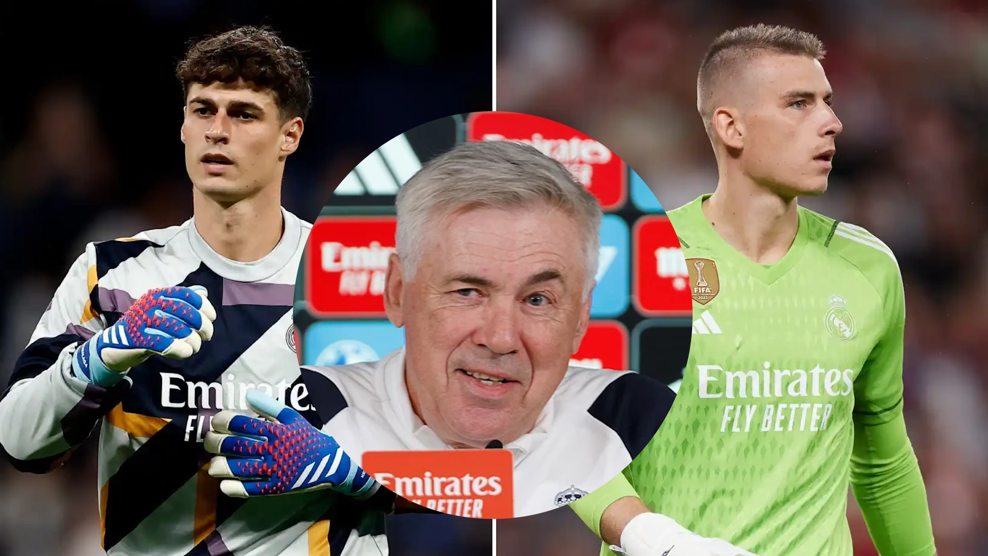 Ancelotti ya se lo ha comunicado a Kepa y a Lunin mañana juega el español, post Navidad habrá sorpresa Ancelotti ya se lo ha comunicado a Kepa y a Lunin mañana juega el español, post Navidad habrá sorpresa