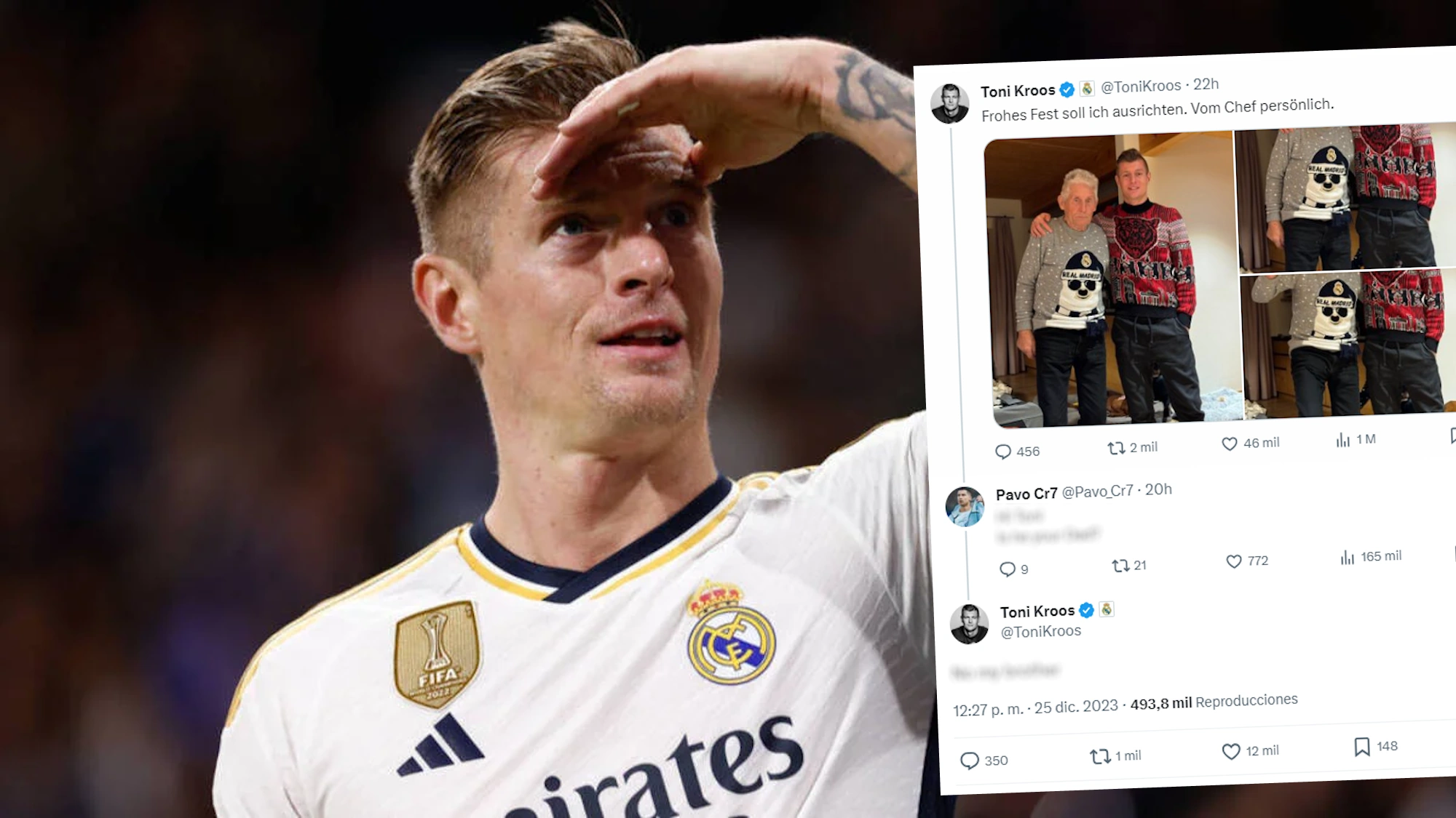 Kroos deja K.O. a un seguidor en redes sociales, su respuesta es épica y se viraliza en minutos