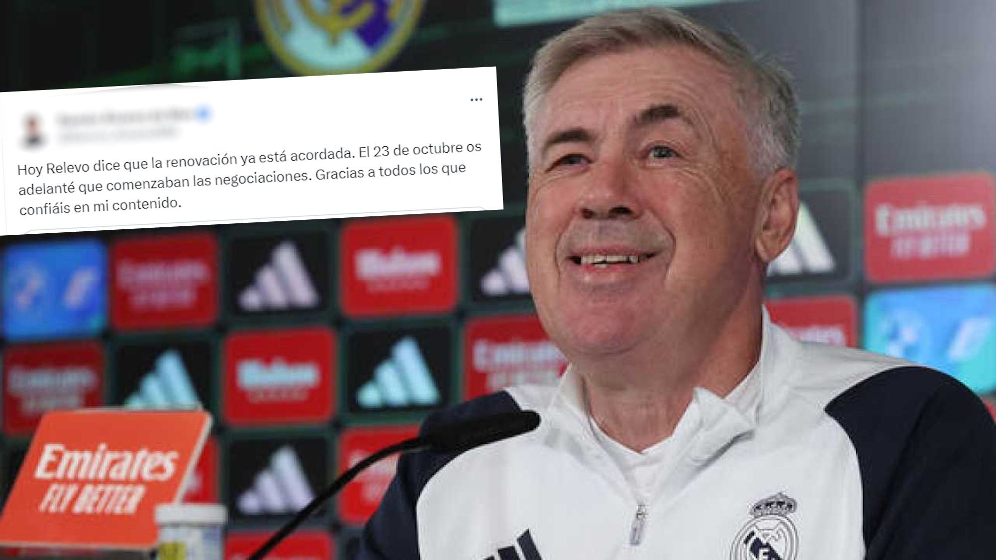 El periodista el Real Madrid que ‘saca pecho’ tras la renovación de Ancelotti