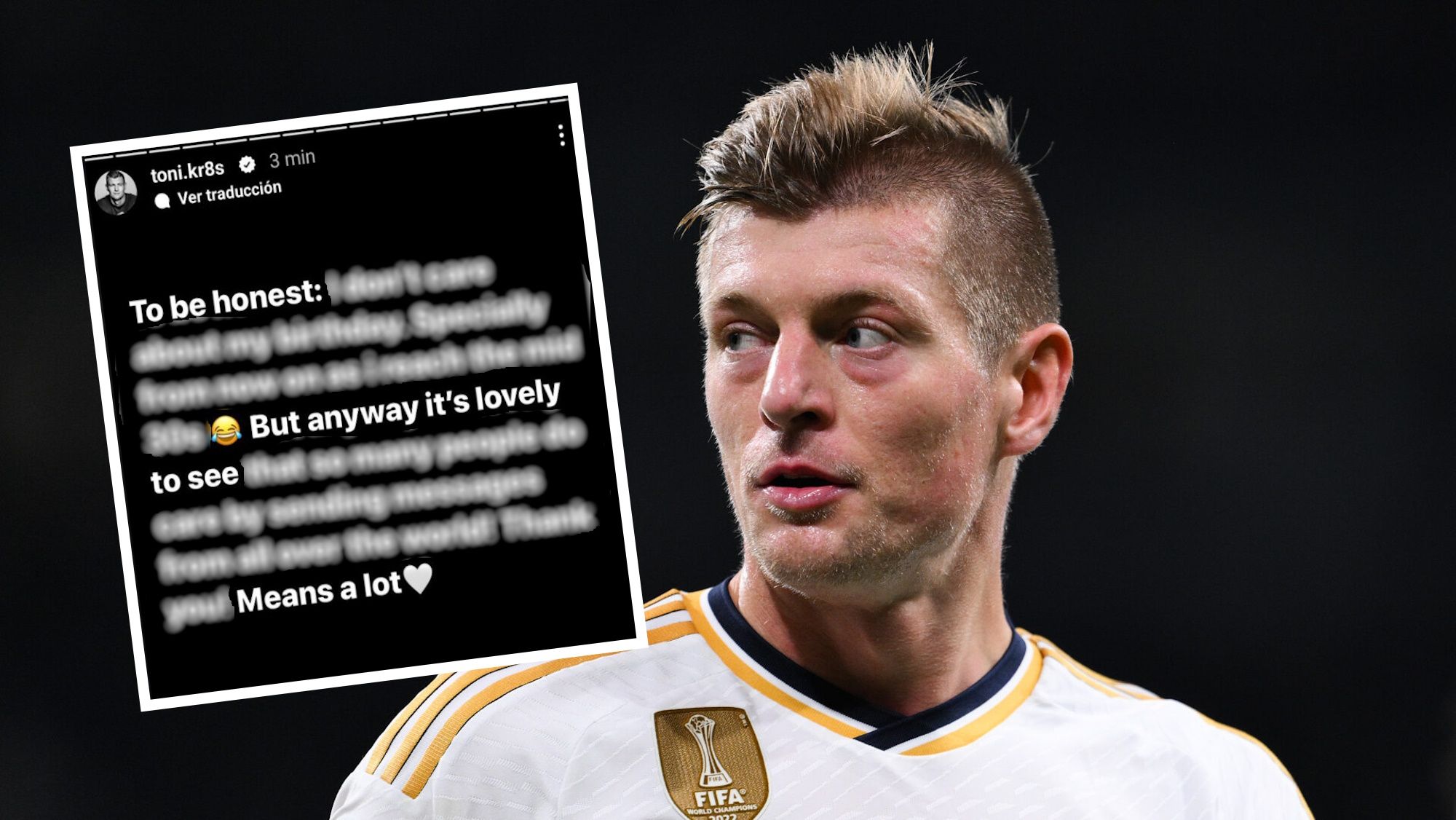 Kroos publica un mensaje en redes que deja a todos en shock