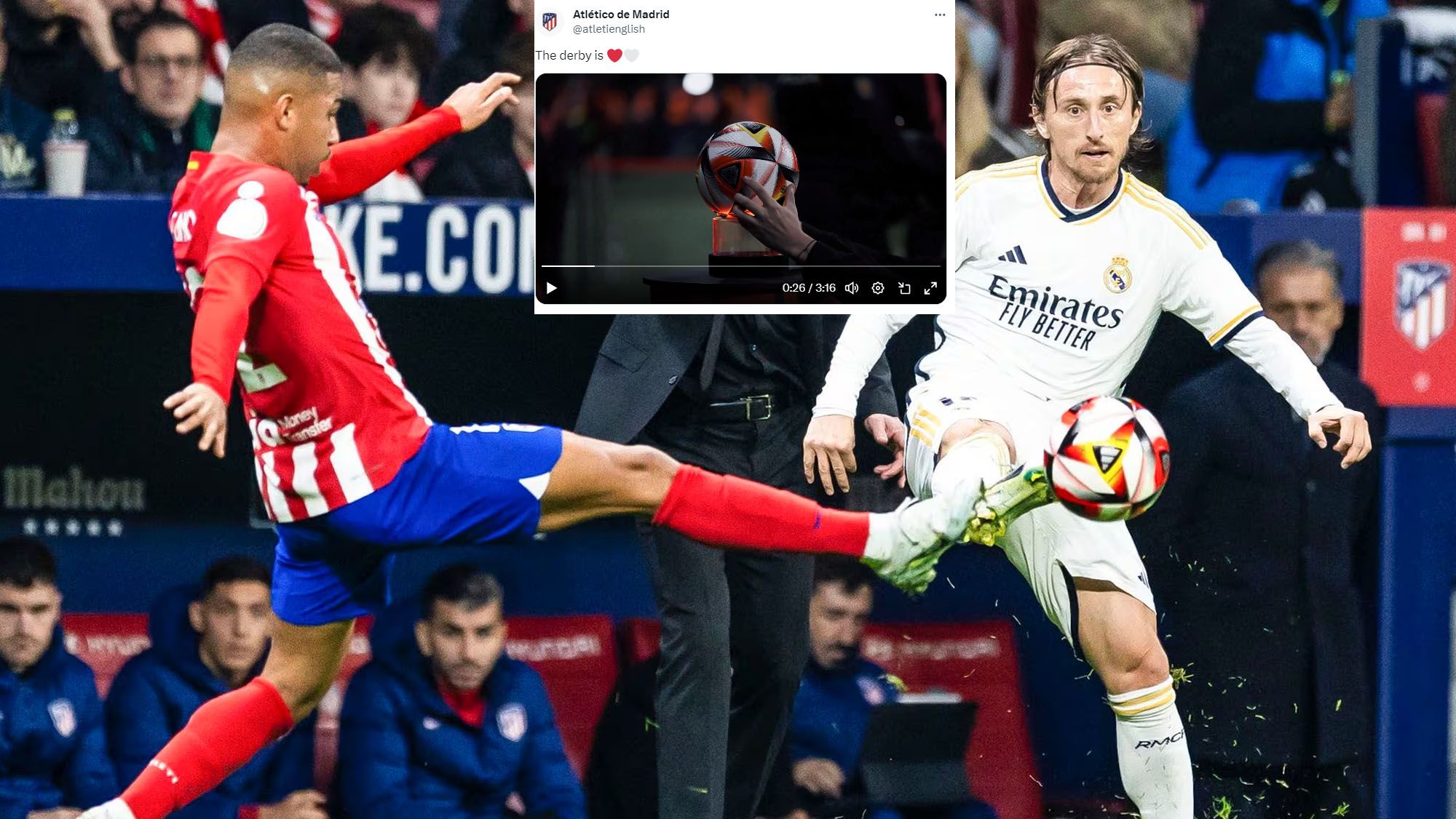 El Atlético hace el ridículo en redes sociales acordándose del Madrid: “Qué vergüenza…”