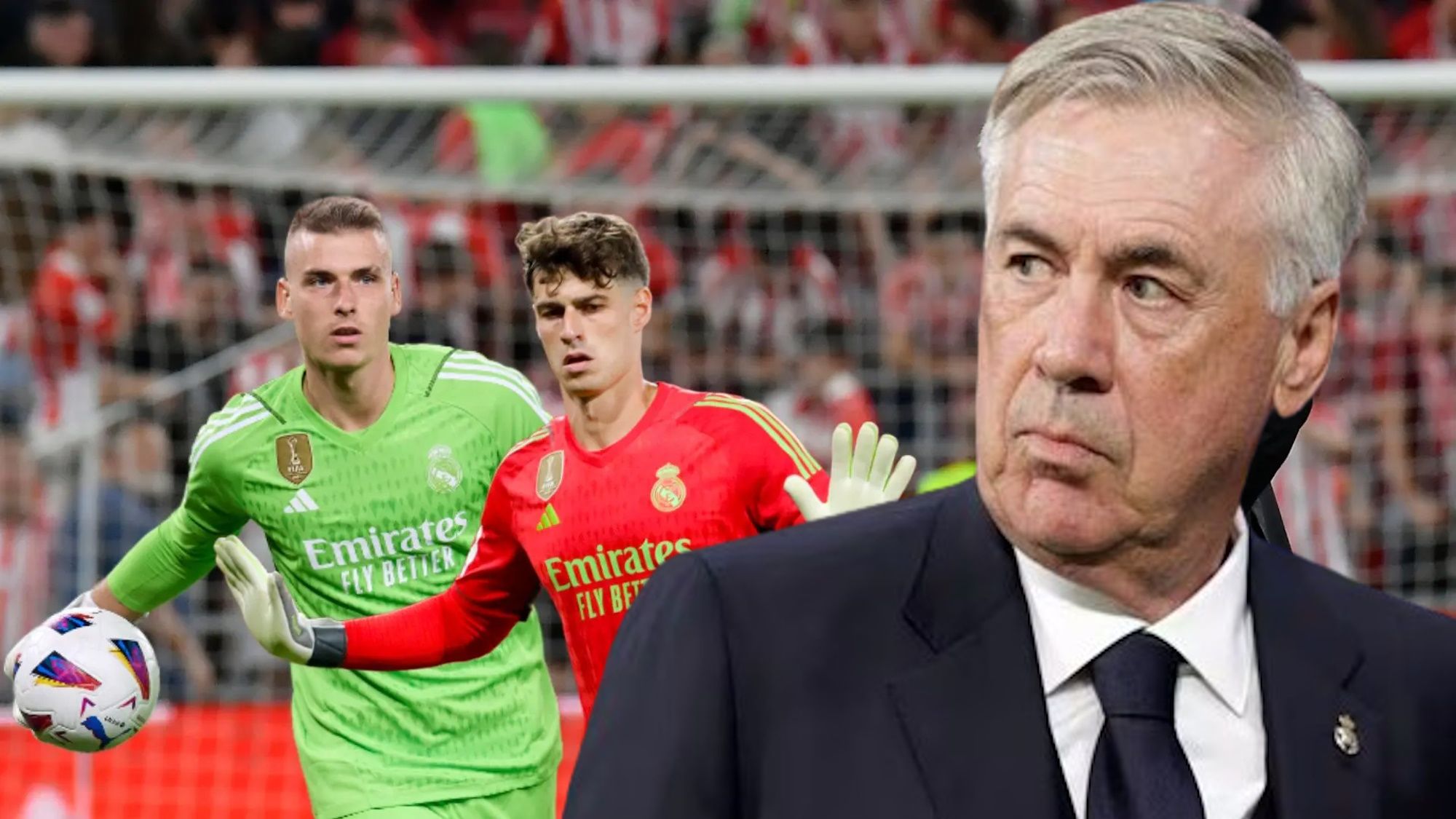 Ancelotti da una de cal y otra de arena a Lunin y a Kepa les defiende, pero les advierte