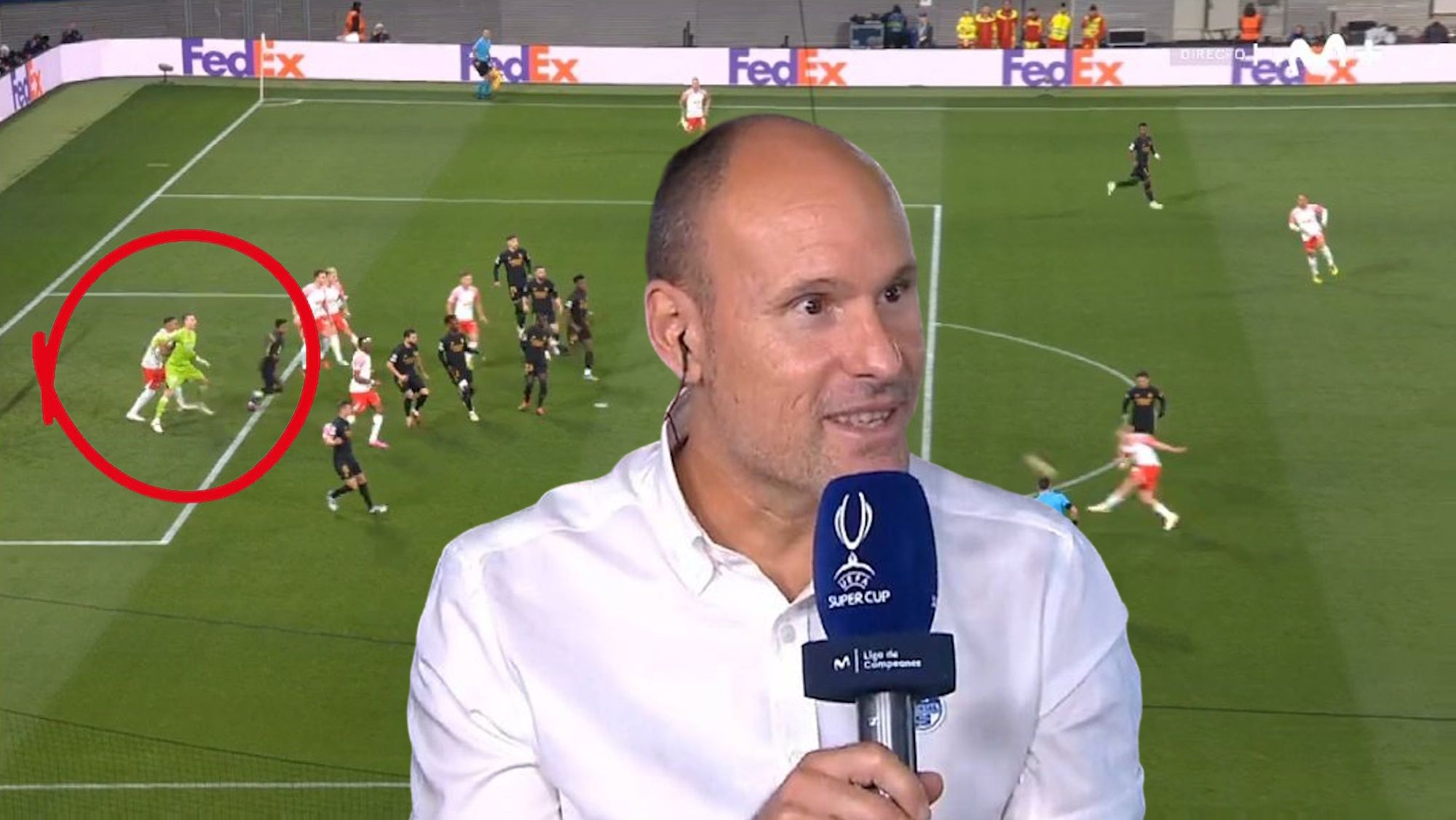 Mateu Lahoz hace gala de su antimadridismo en directo y estalla por el gol anulado