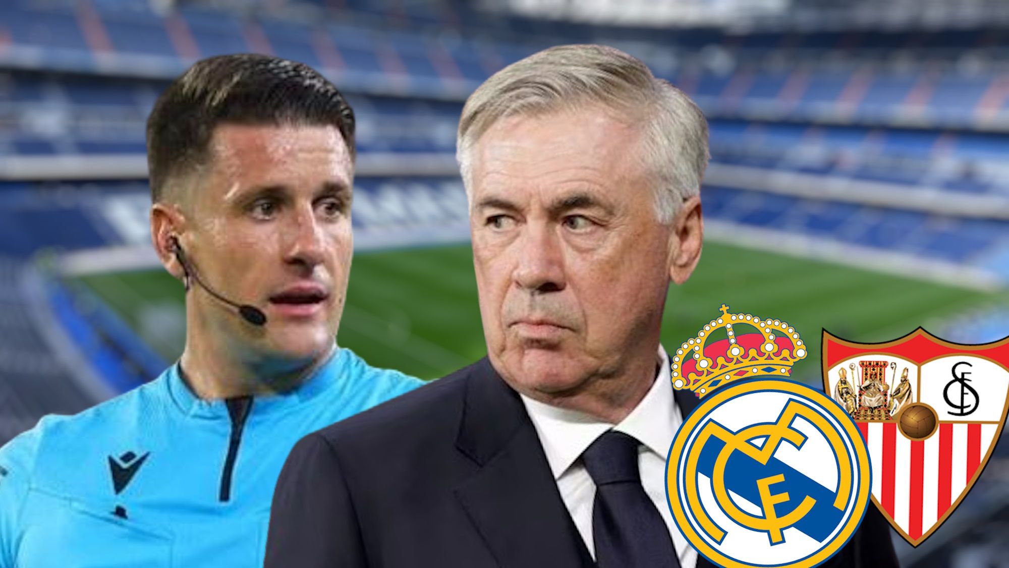 Ancelotti, muy cabreado, se fue a por Díaz de Mera en el túnel de vestuario