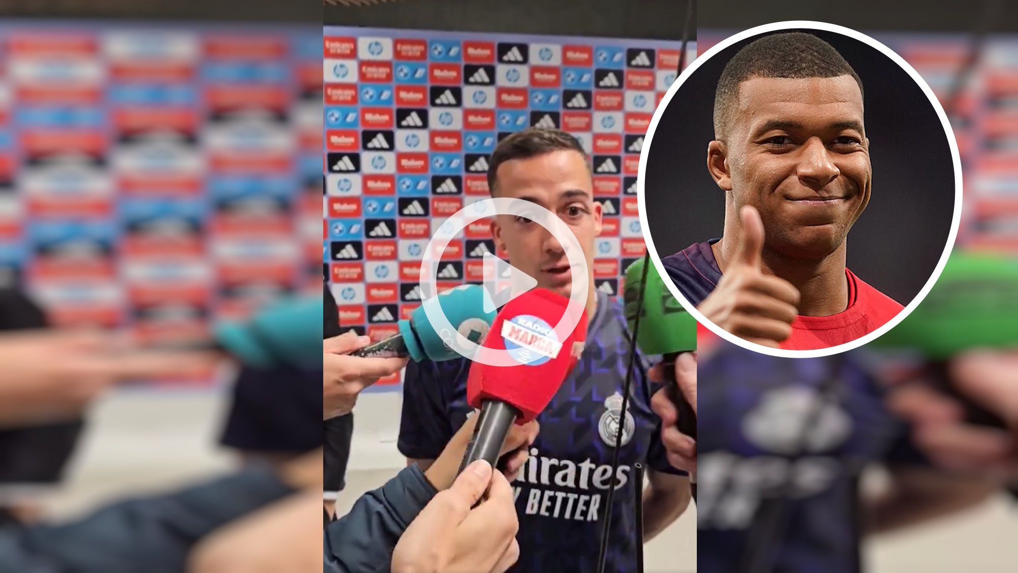El gesto de Lucas Vázquez al ser preguntado por Mbappé que desvela la llegada del PSG
