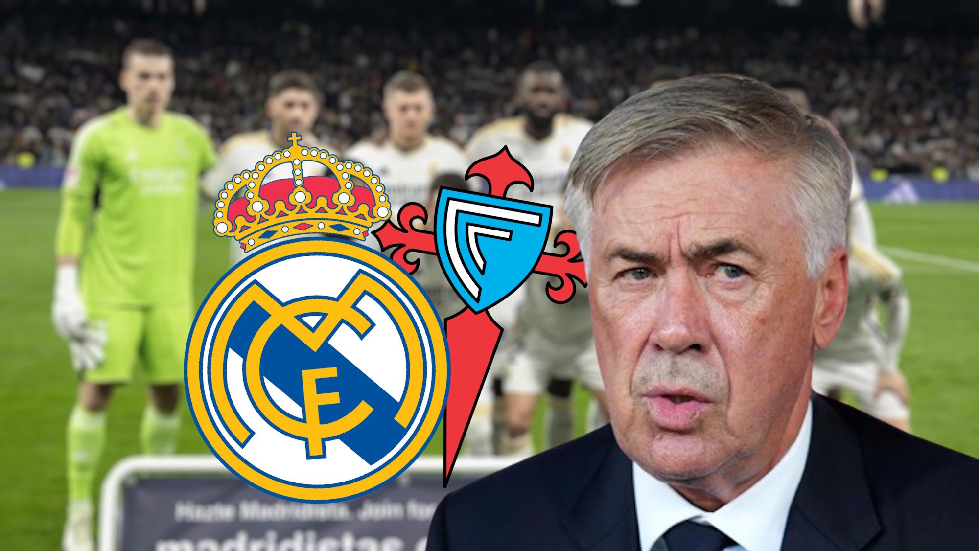 Oficial: once inicial de Ancelotti lleno de sorpresas contra el Celta