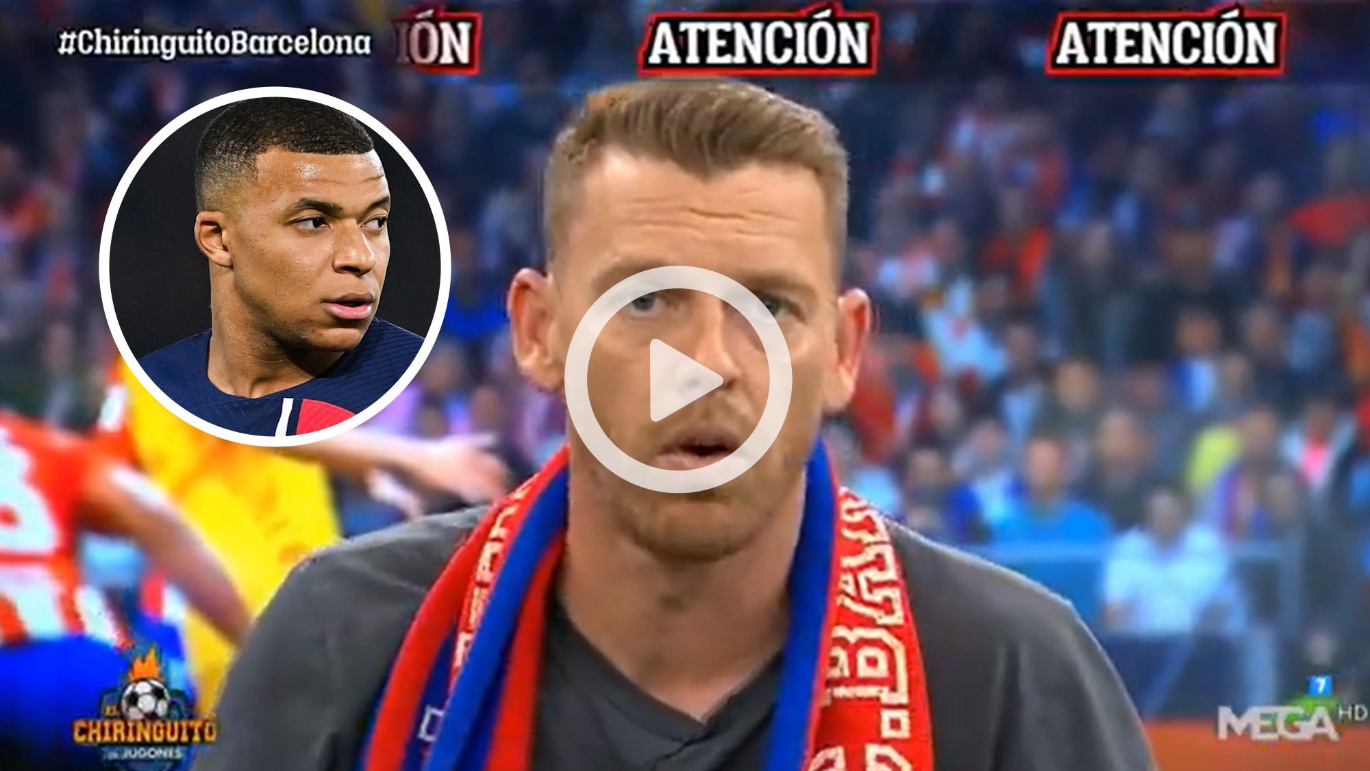 Jota Jordi amenaza en directo a Mbappé, ridículo para la historia del colaborador de El Chiringuito