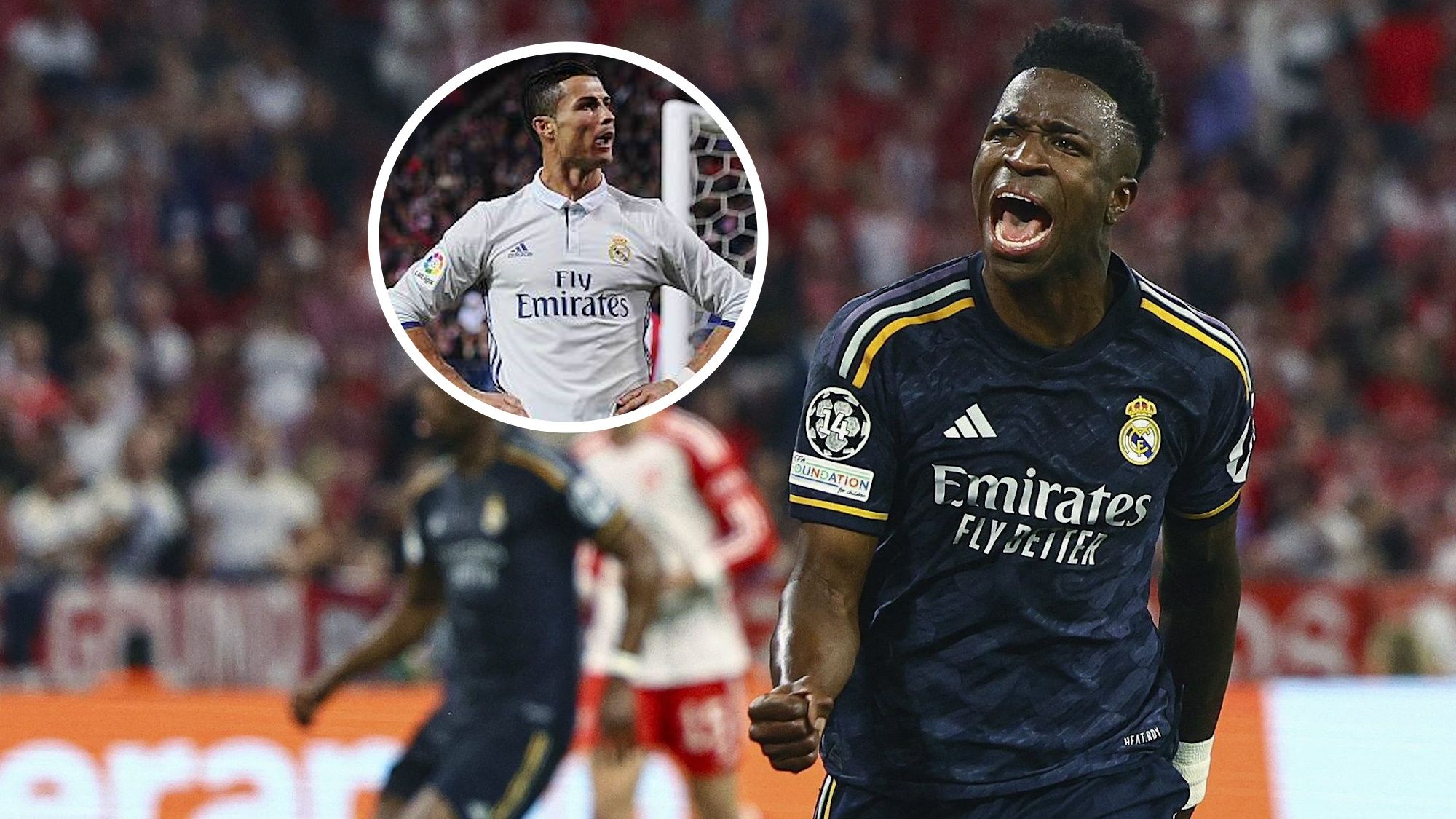 Vinicius imita a Cristiano Ronaldo, el anti madridismo ha creado a un crack tiembla Europa