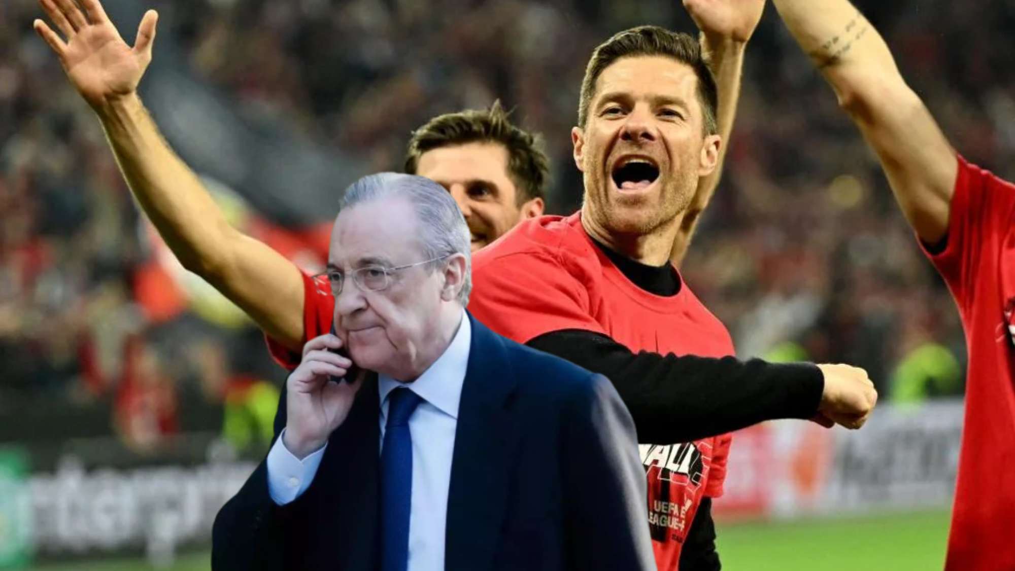 Florentino felicitó a Xabi Alonso por su pase a la final