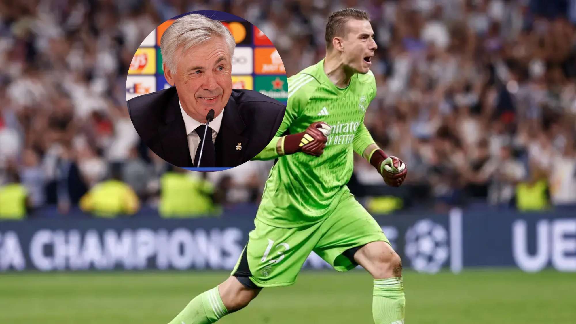 Lunin cuenta con un aliado para jugar la final