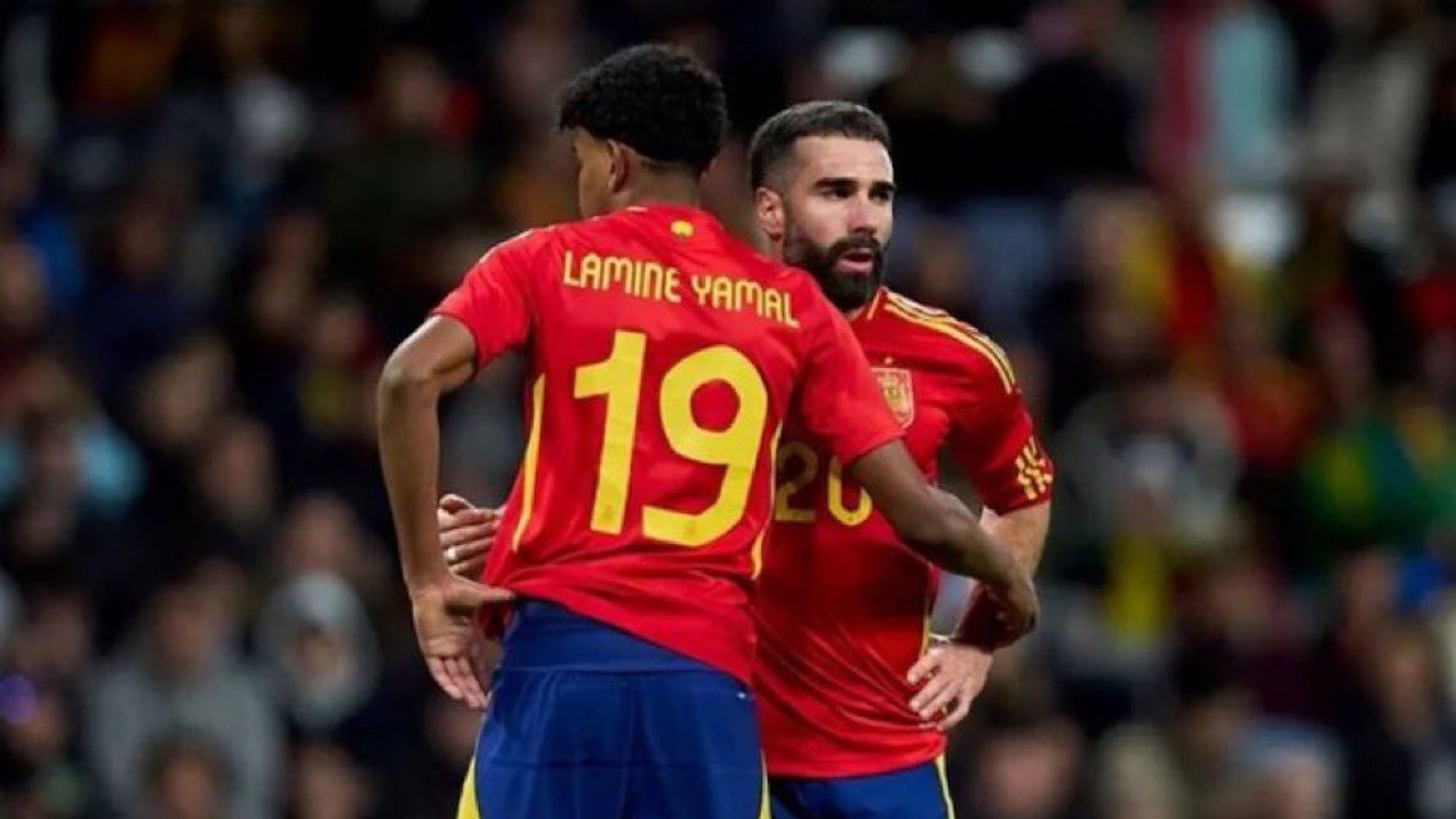 Lamine Yamal enfada en ocasiones a Carvajal y responde alto y claro