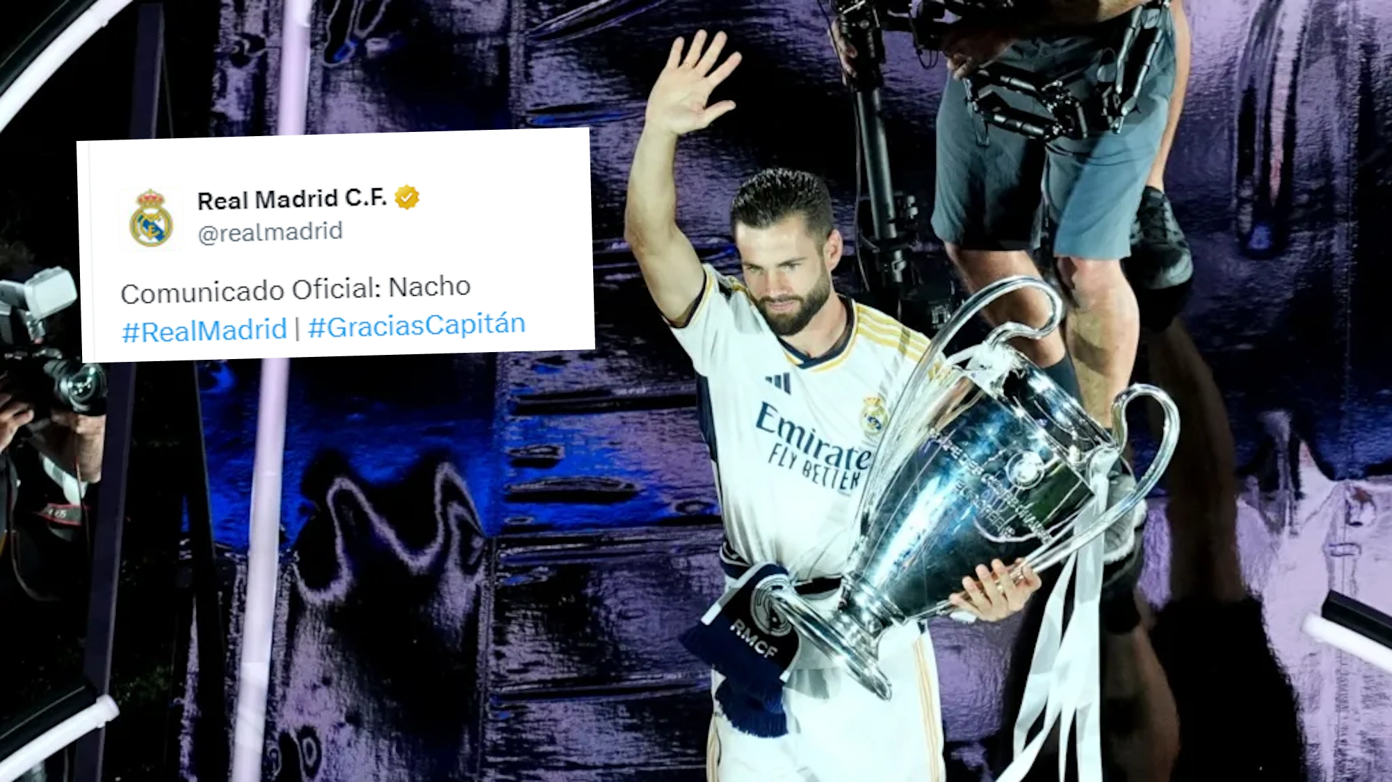 El Real Madrid lo hace oficial el capitán abandona el barco, Nacho no sigue en el club