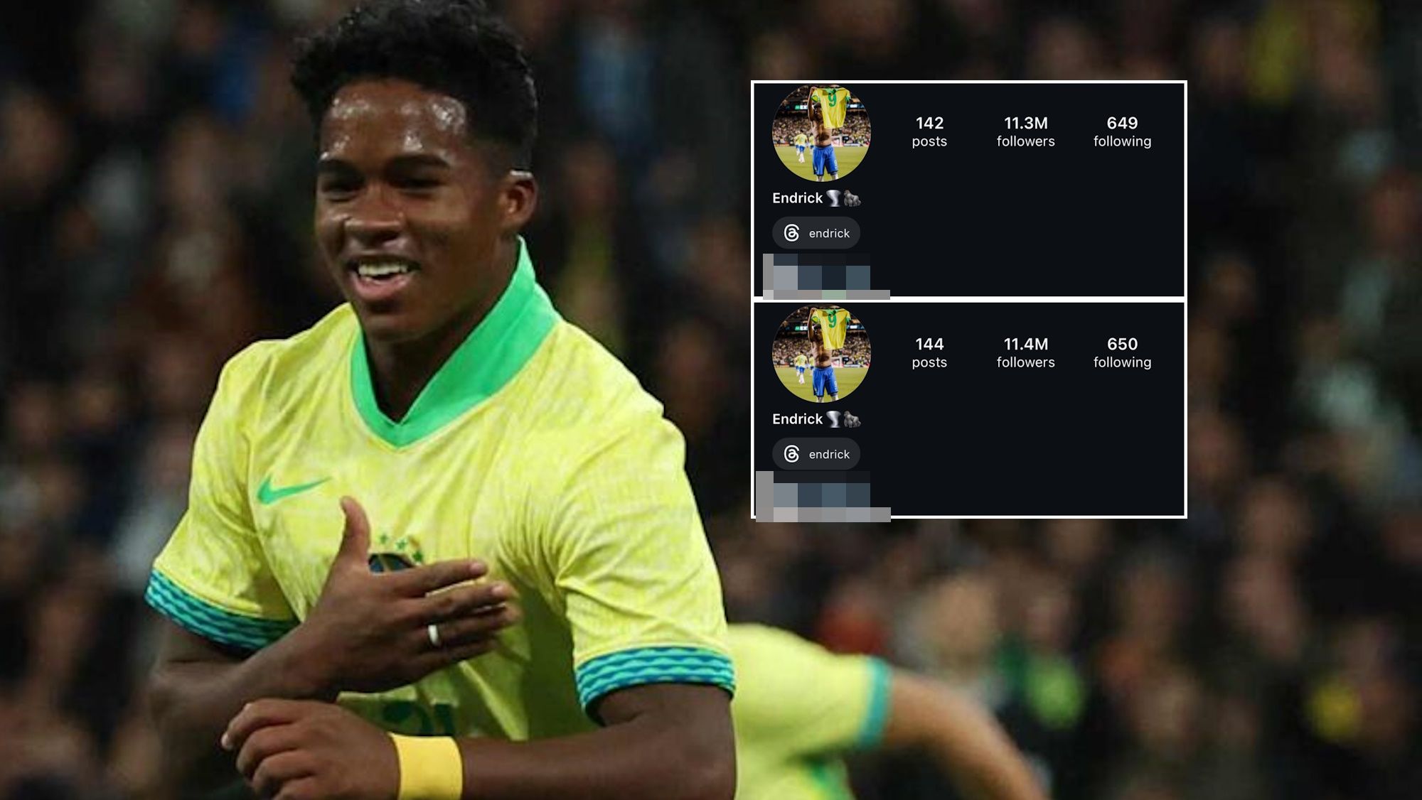 El gesto de Endrick en redes sociales a pocas horas de ser presentado con el Madrid El gesto de Endrick en redes sociales a pocas horas de ser presentado con el Madrid