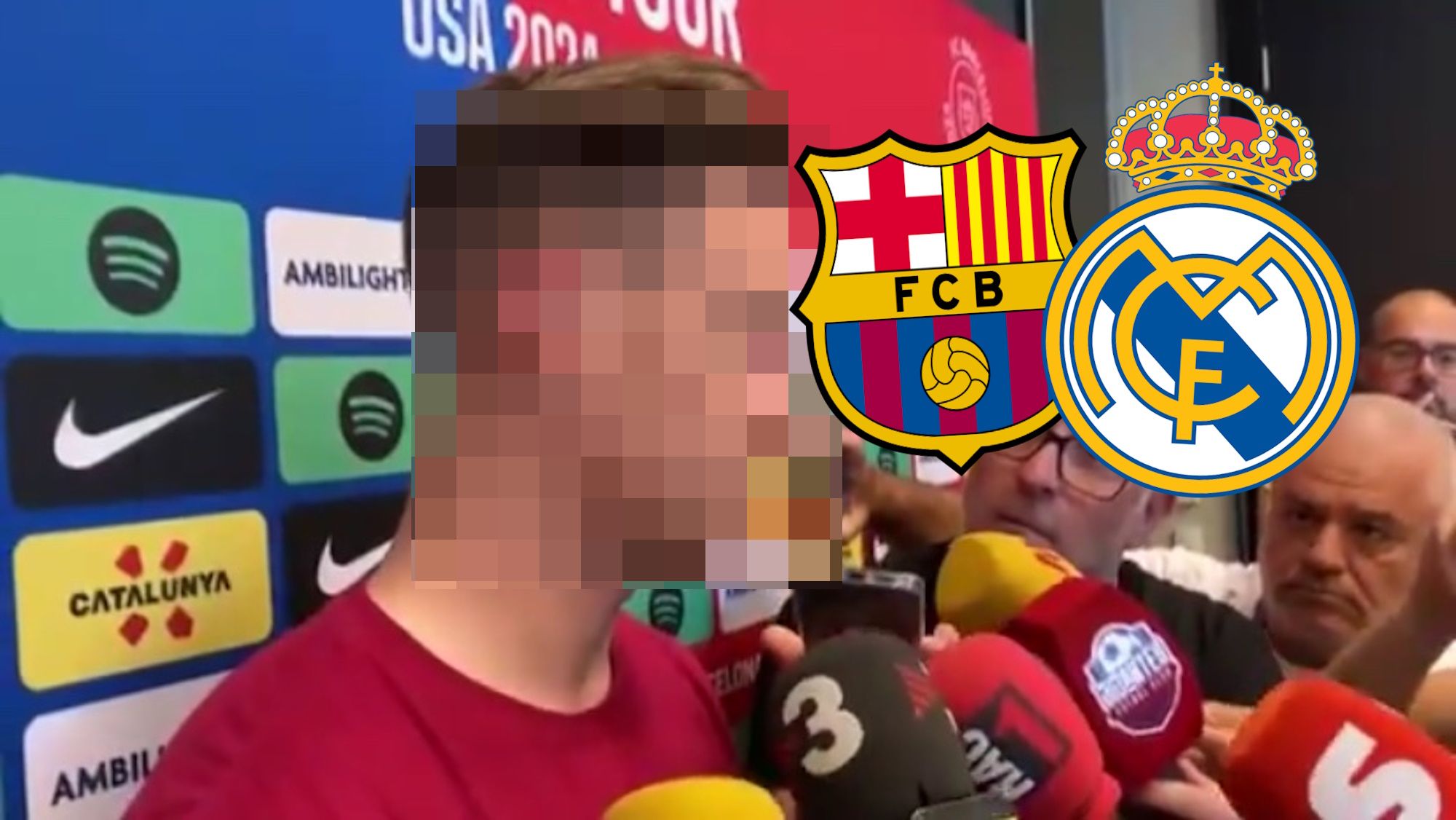 Es capitán del Barça y calienta el partido de esta madrugada, no aprenden