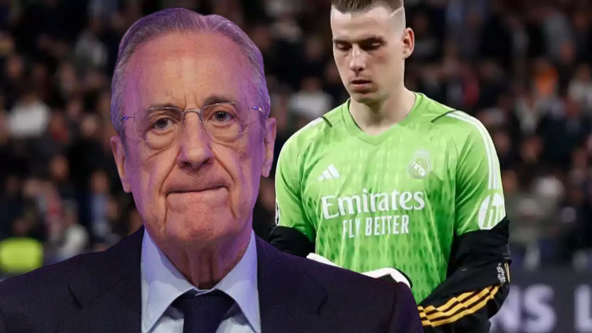 La reacción de Florentino al conocer el deseo de Lunin de marcharse gratis La reacción de Florentino al conocer el deseo de Lunin de marcharse gratis