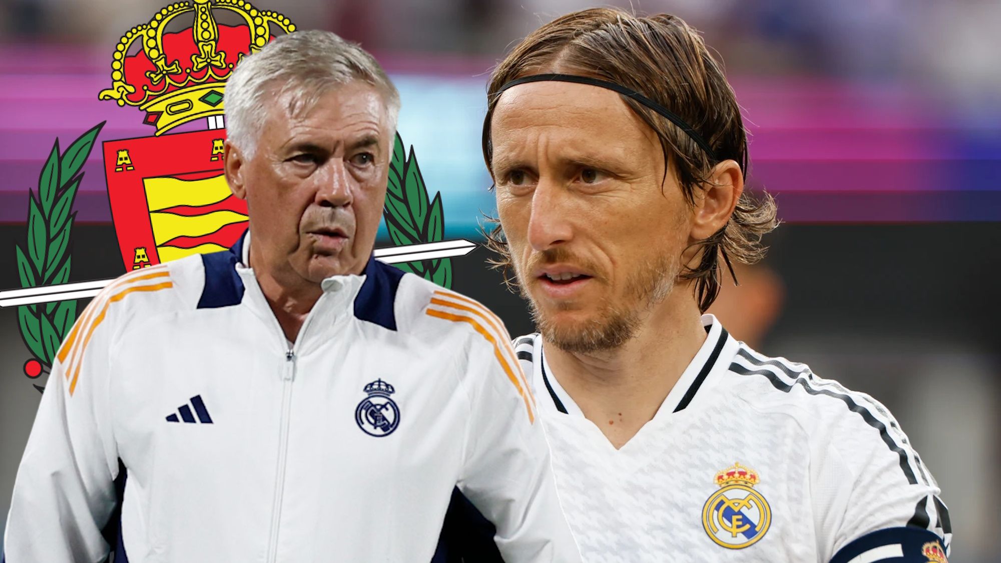 Ancelotti se lo dice a Modric a la cara, señalado ante el Valladolid