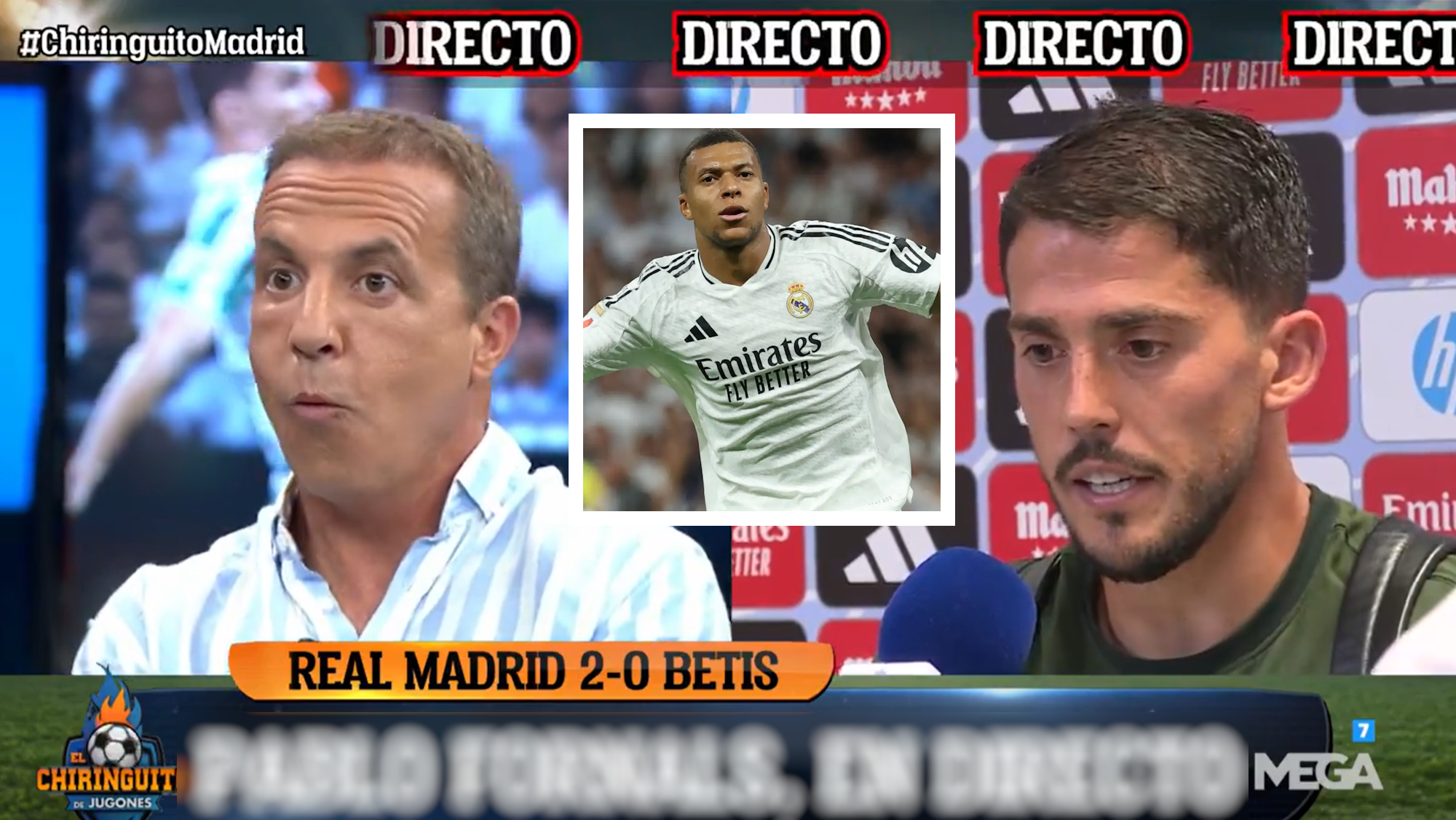 Un jugador del Betis carga contra Mbappé tras el partido de anoche