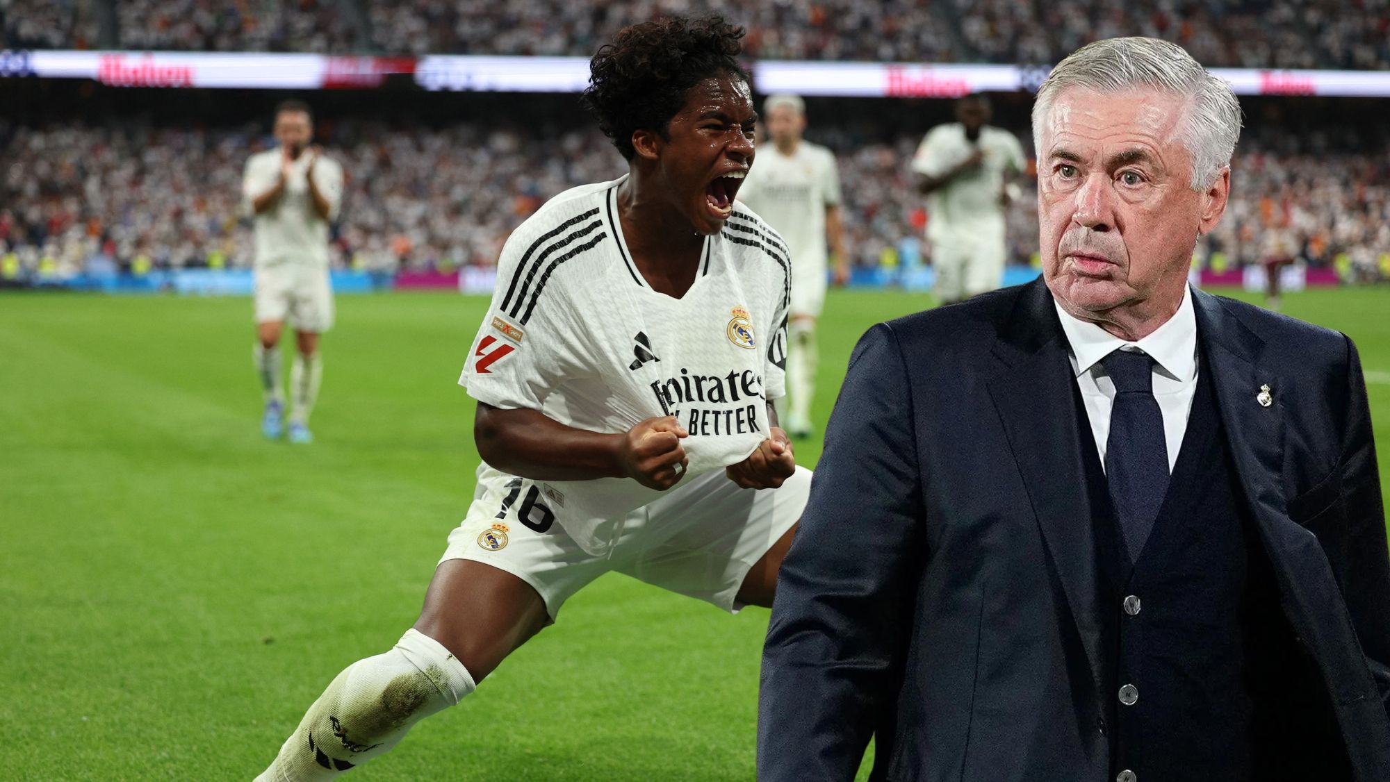 Ancelotti, muy claro con Endrick tras su gol histórico: "Para tirar desde ahí..." Ancelotti, muy claro con Endrick tras su gol histórico: "Para tirar desde ahí..."
