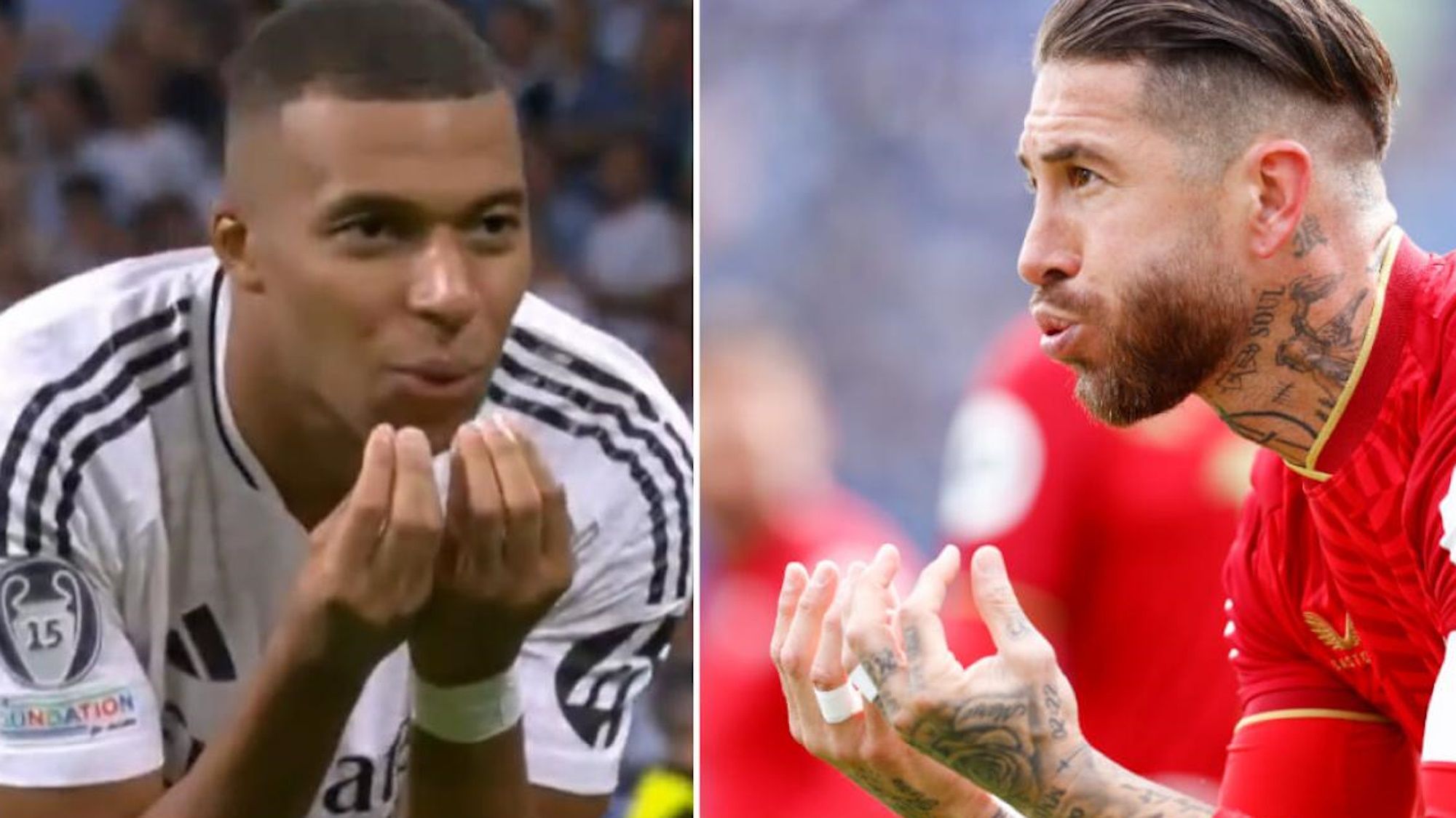 Sergio Ramos felicita a Mbappé por su estreno en Champions dándole un ‘palo’ a Cristiano Ronaldo