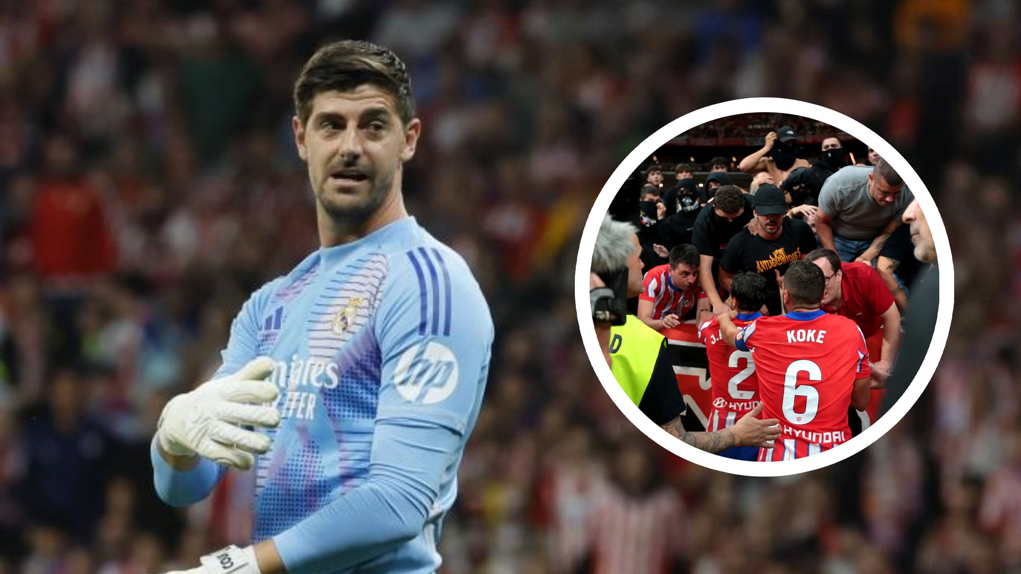 La ‘cacería’ en contra de Courtois comenzó antes del partido: el bochornoso gesto de la afición colchonera La ‘cacería’ en contra de Courtois comenzó antes del partido: el bochornoso gesto de la afición colchonera