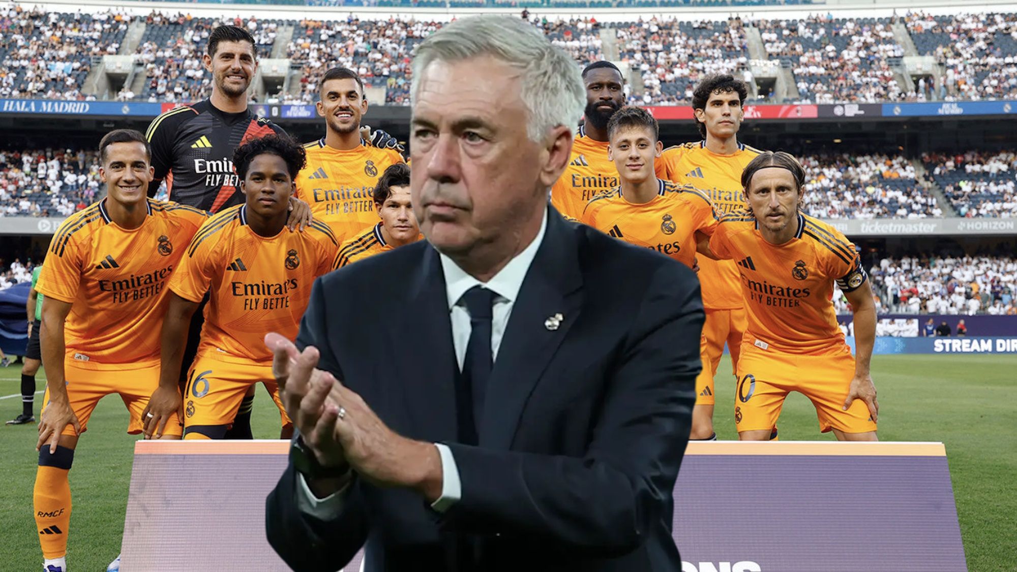 Ancelotti le llama 'amuleto' en el vestuario del Real Madrid su ojito Ancelotti le llama 'amuleto' en el vestuario del Real Madrid su ojito