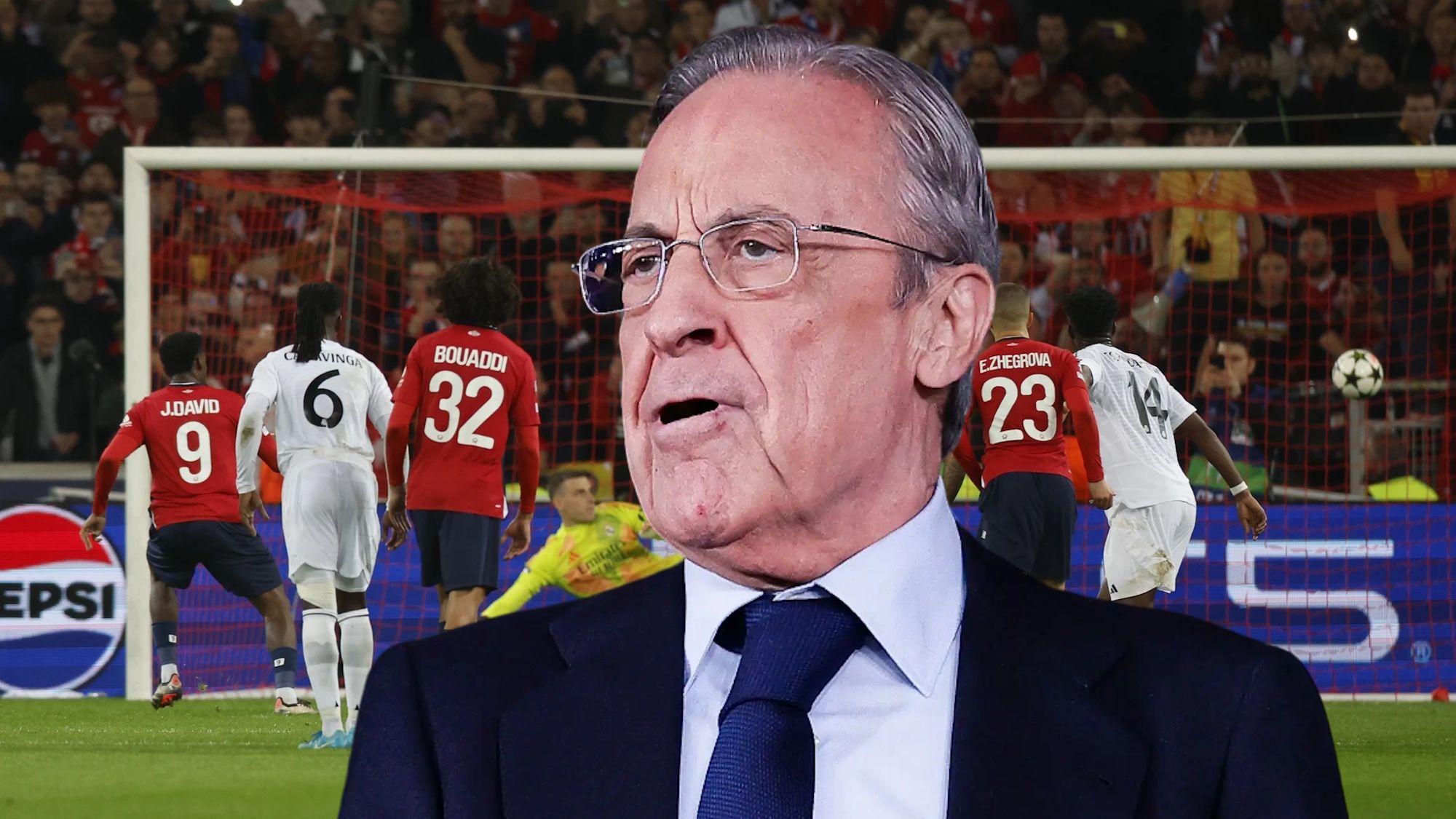 La sorprendente reacción de Florentino tras la derrota en Lille