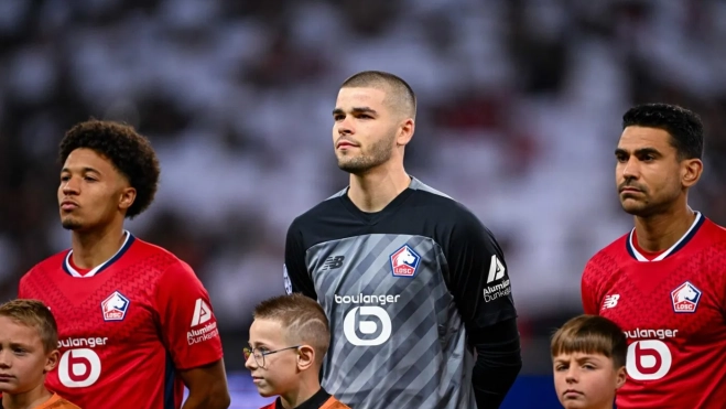 Lucas Chevalier con el Lille