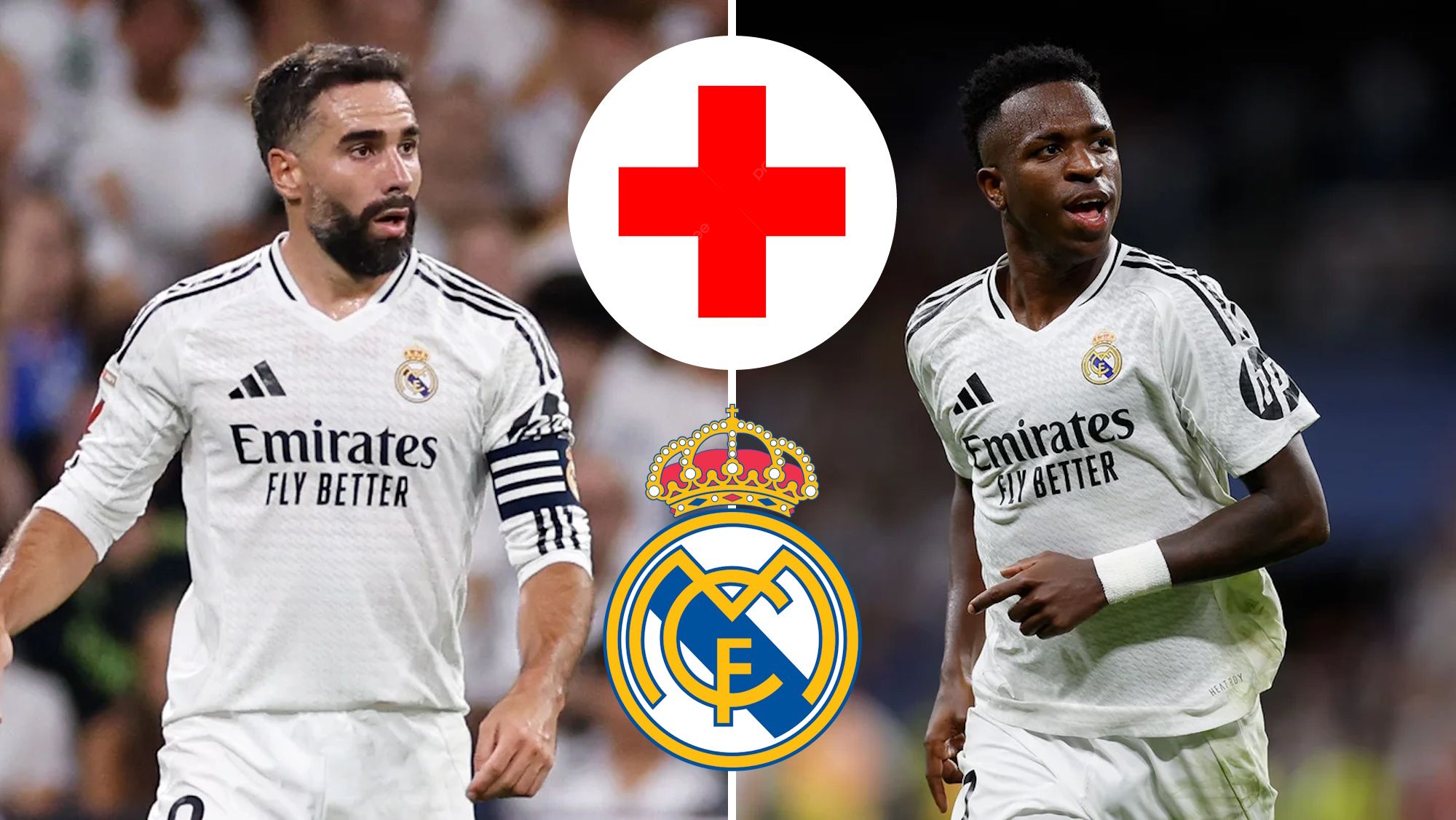 Carvajal, K.O. definitivo y Vinicius contemplativo estas son las lesiones de ambos y tiempo de baja
