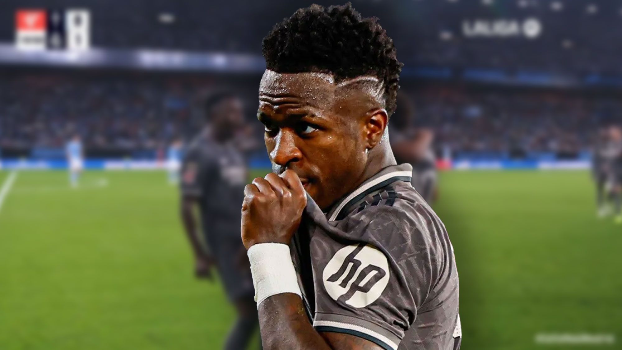 El gesto de Vinicius con la grada de Balaídos que no se vio en televisión, se fue directo al público El gesto de Vinicius con la grada de Balaídos que no se vio en televisión, se fue directo al público