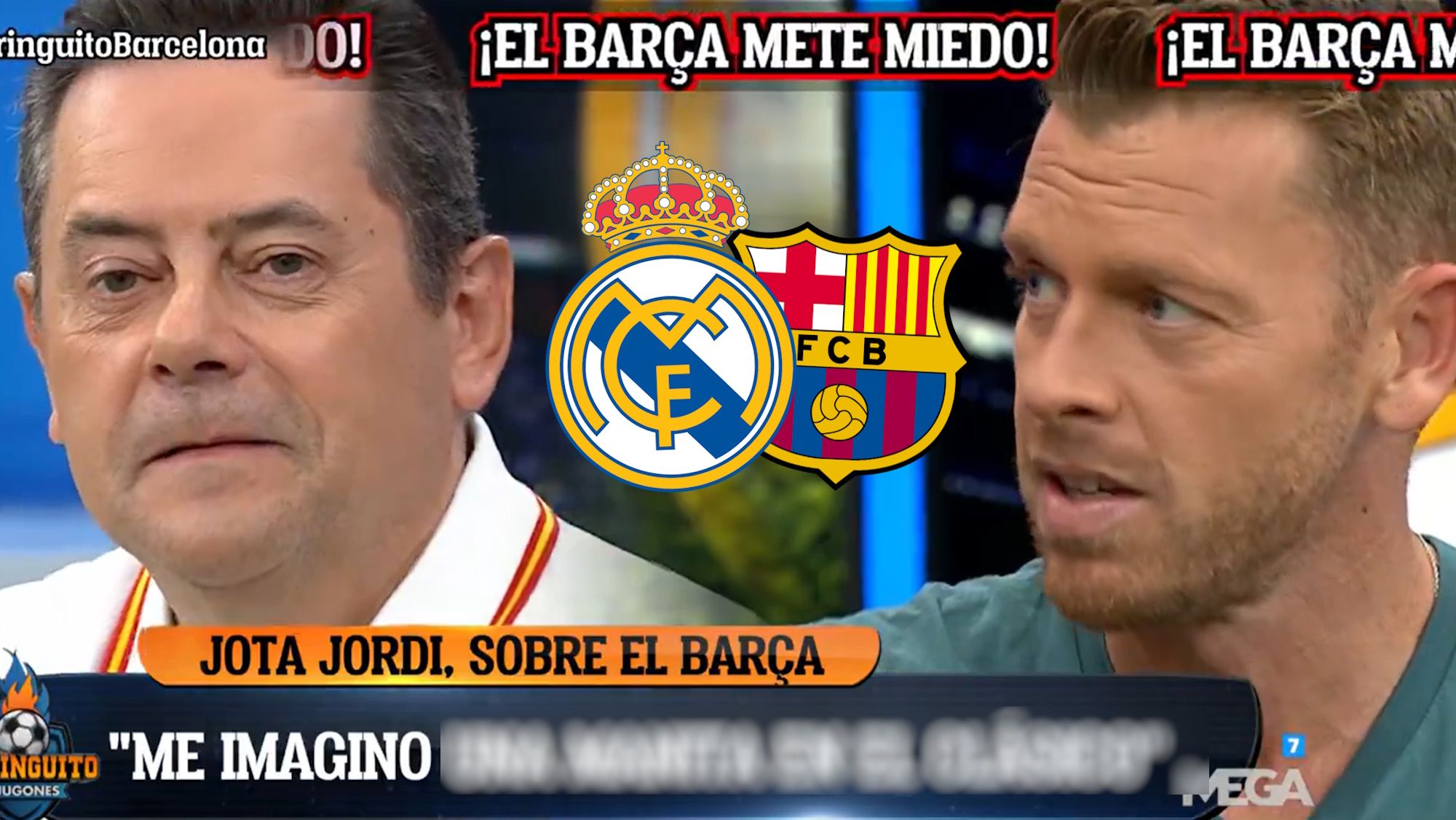 Jota Jordi provoca al madridismo con un bochornoso pronóstico para el Clásico Jota Jordi provoca al madridismo con un bochornoso pronóstico para el Clásico