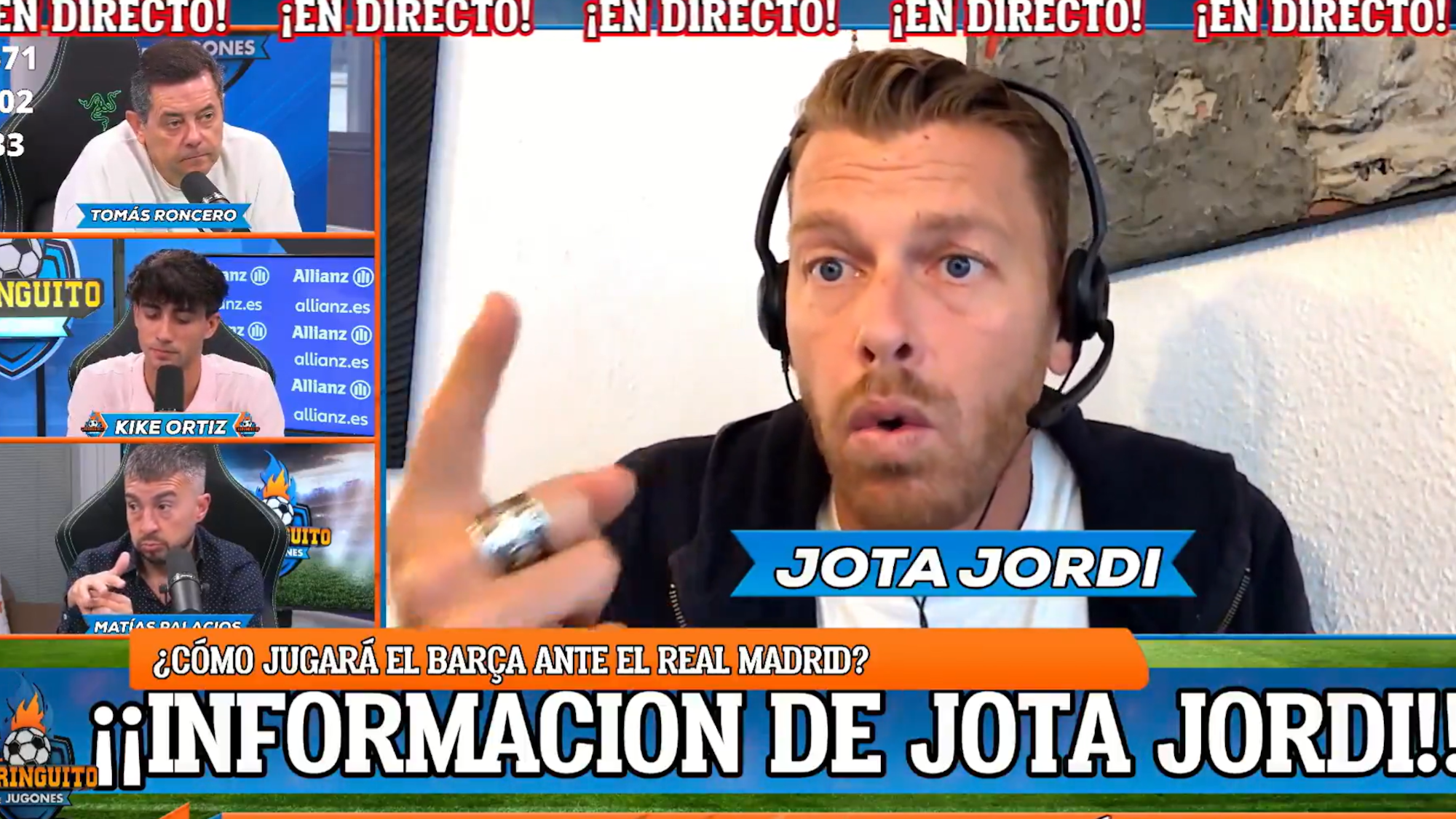 Jota Jordi desvela el ‘plan suicida’ de Hansi Flik para el Clásico del sábado Jota Jordi desvela el ‘plan suicida’ de Hansi Flik para el Clásico del sábado