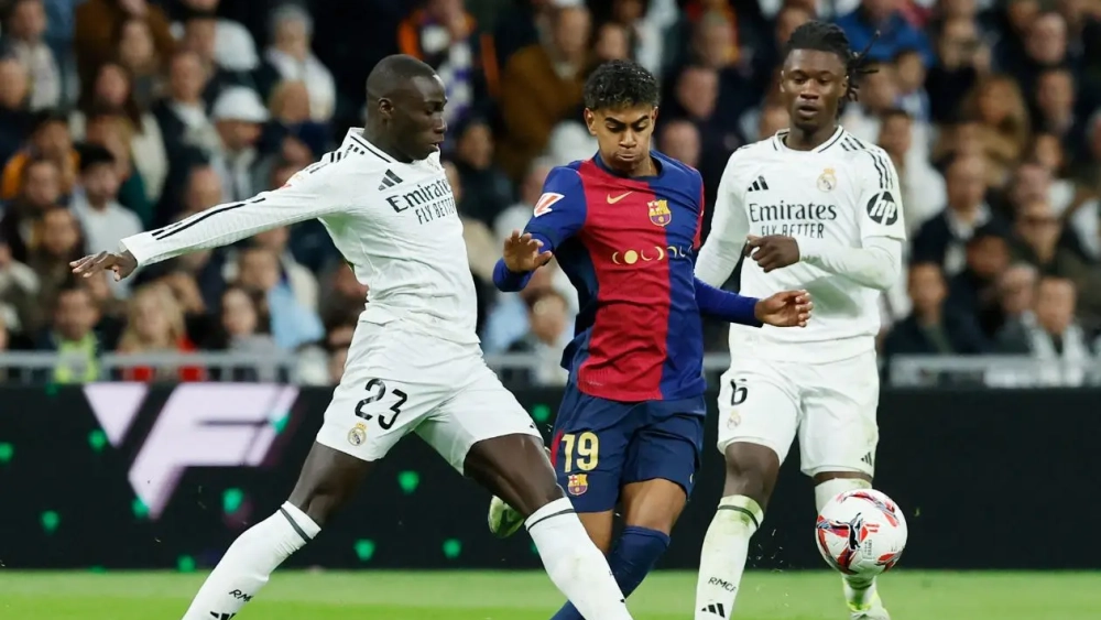 Mendy, Camavinga y Lamine Yamal en el partido de ayer. Mendy, Camavinga y Lamine Yamal en el partido de ayer.