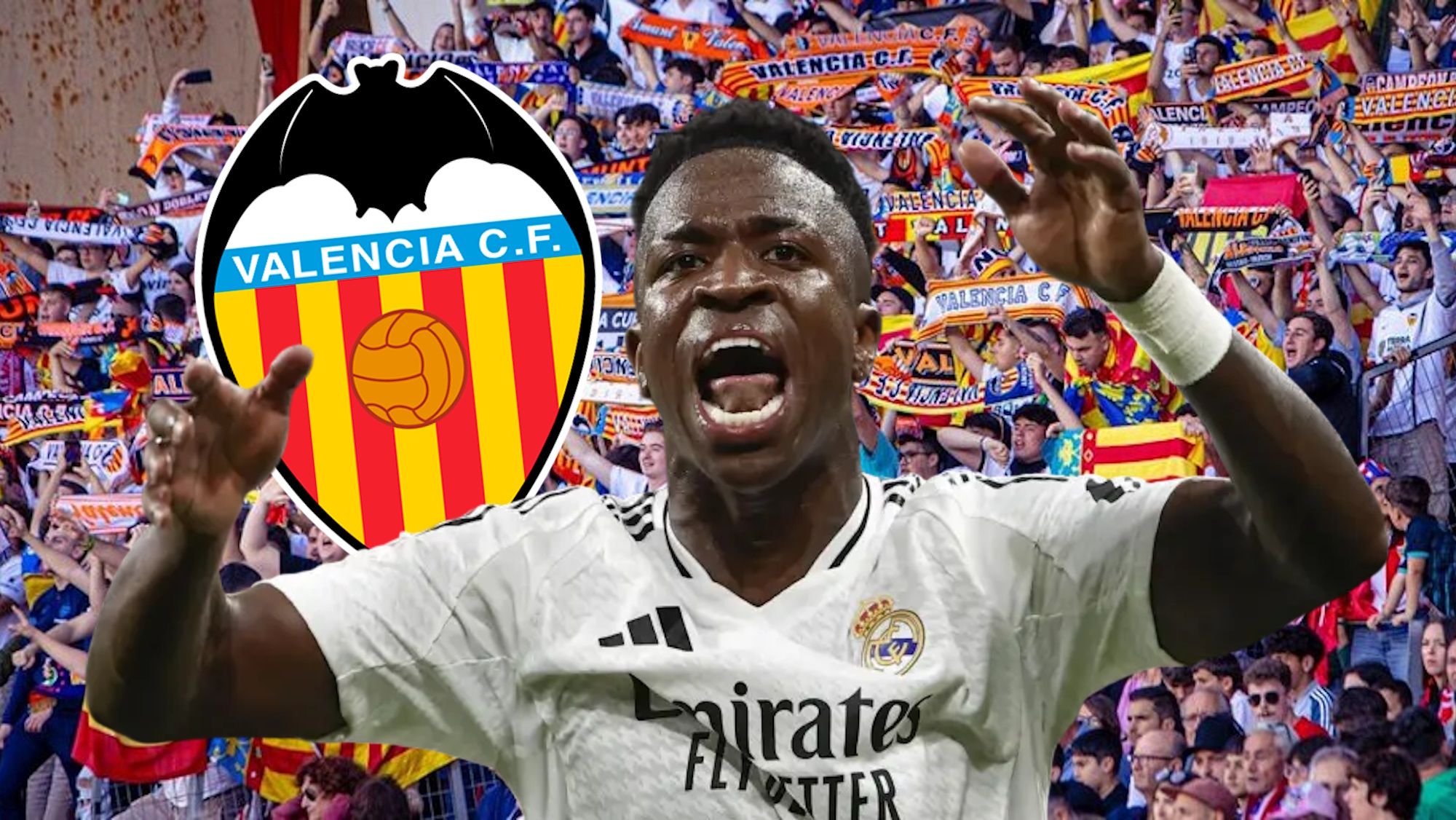 Vinicius, a resurgir en el infierno: Mestalla prepara el recibimiento más hostil para el astro brasileño