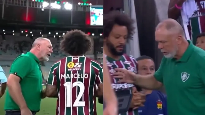 La discusión entre Marcelo y Mano Menezes ha acabado en el adiós del jugador brasileño. La discusión entre Marcelo y Mano Menezes ha acabado en el adiós del jugador brasileño.