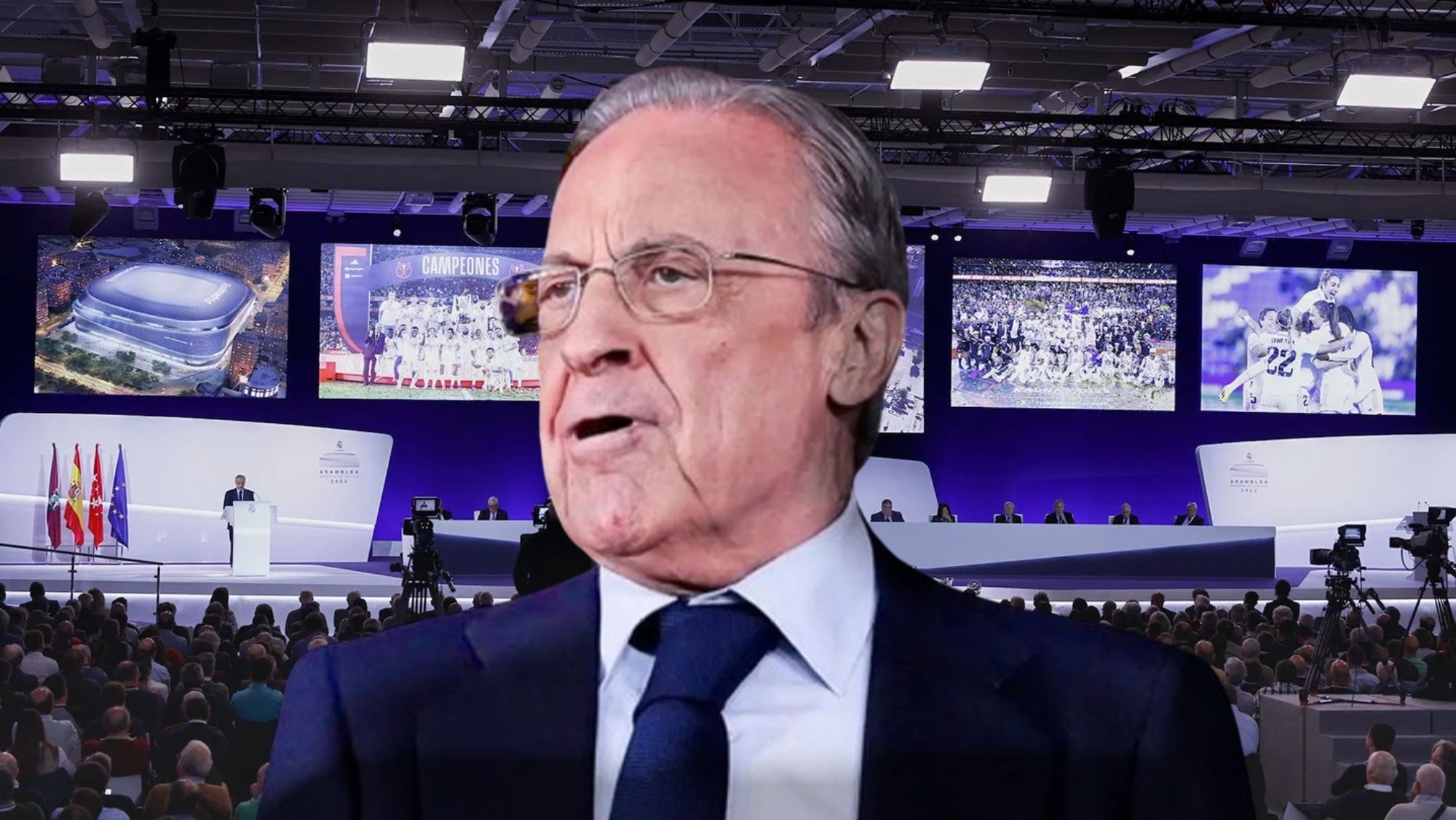 Florentino Pérez podría tener algo reservado para la Asamblea de Socios del Real Madrid de este domingo.